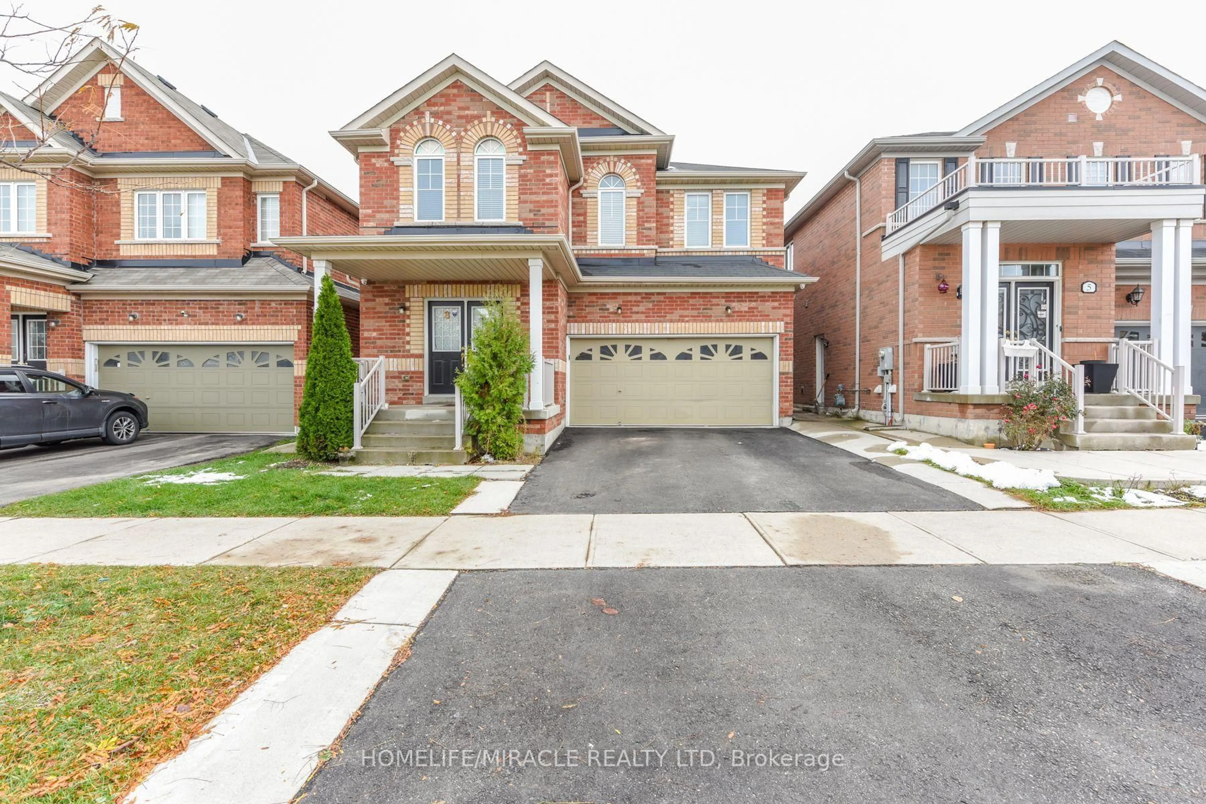 Home with brick exterior material, street for 3 Locarno St, Brampton Ontario L6R 3T8