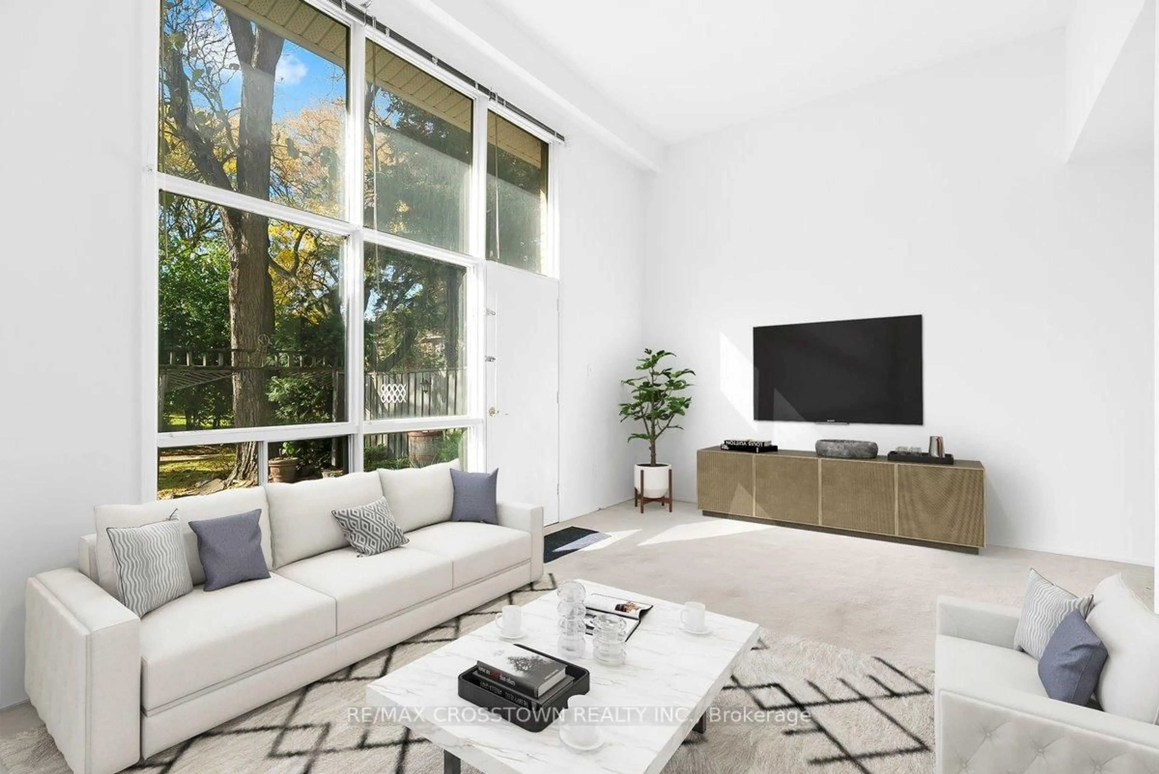 Living room with furniture, unknown for 627 Rathburn Rd #20, Toronto Ontario M9C 3T5