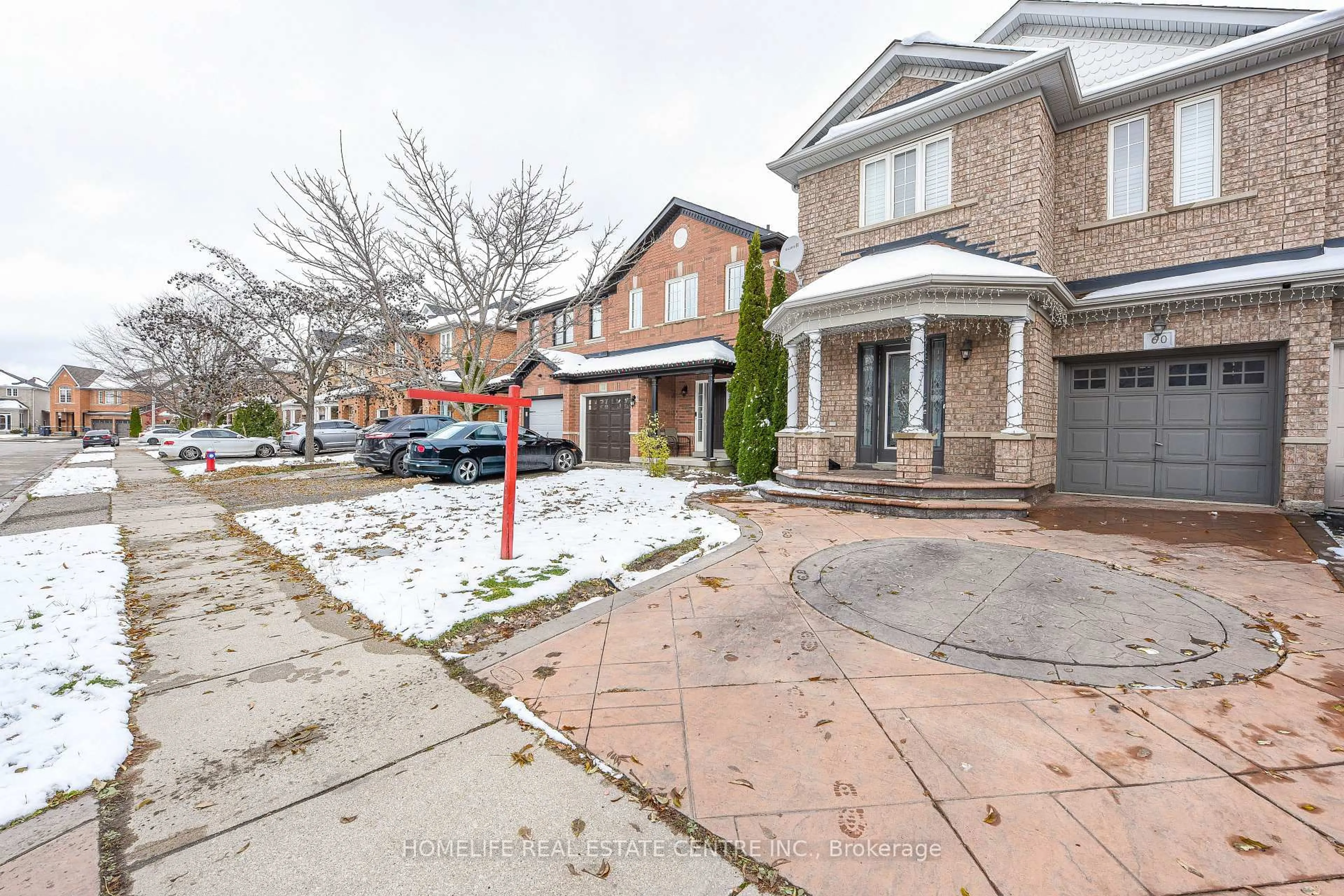 Home with brick exterior material, street for 60 Ferncastle Cres, Brampton Ontario L7A 3P3