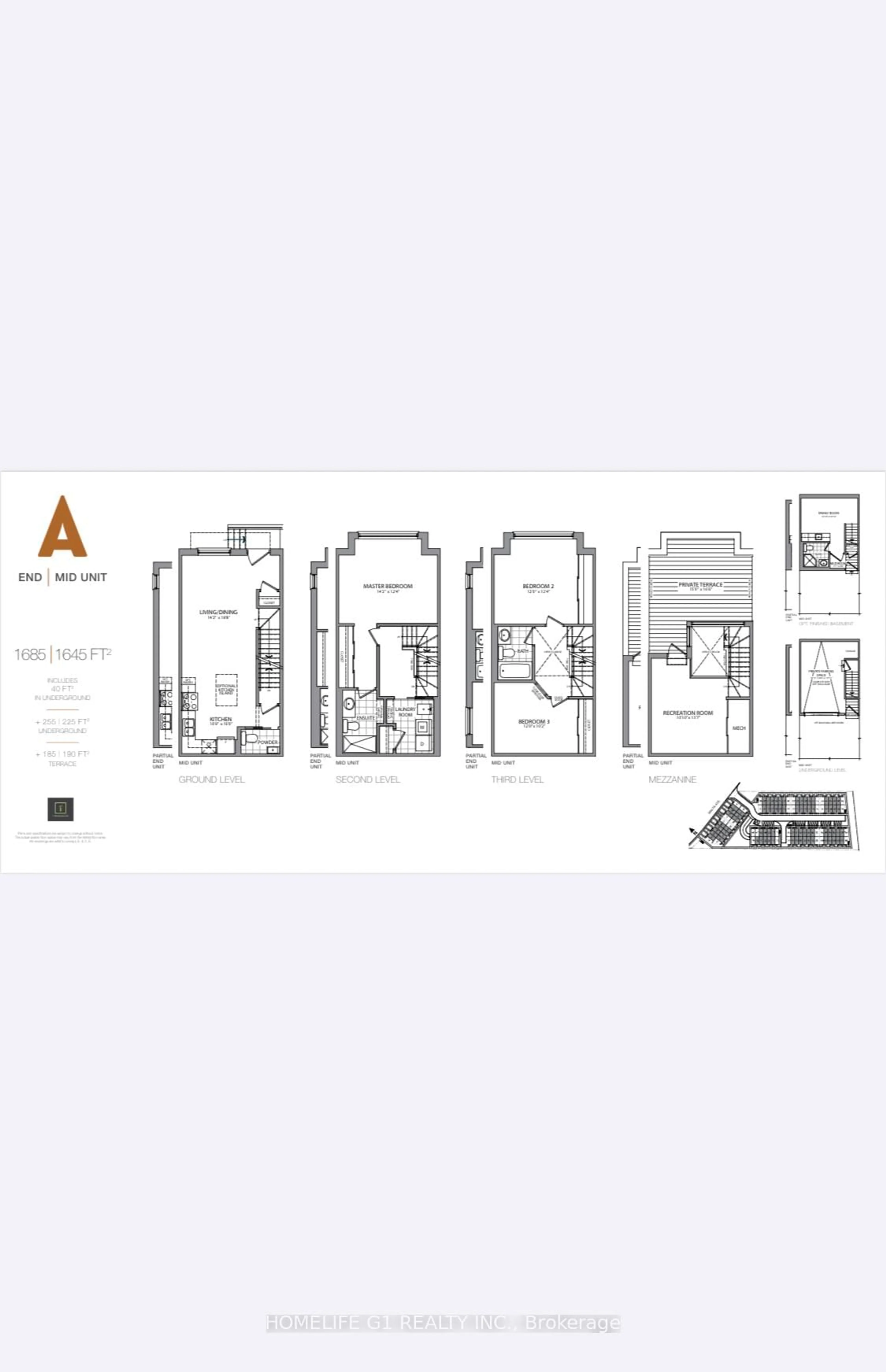 Floor plan for 200 Malta Ave #38, Brampton Ontario L6Y 6H8