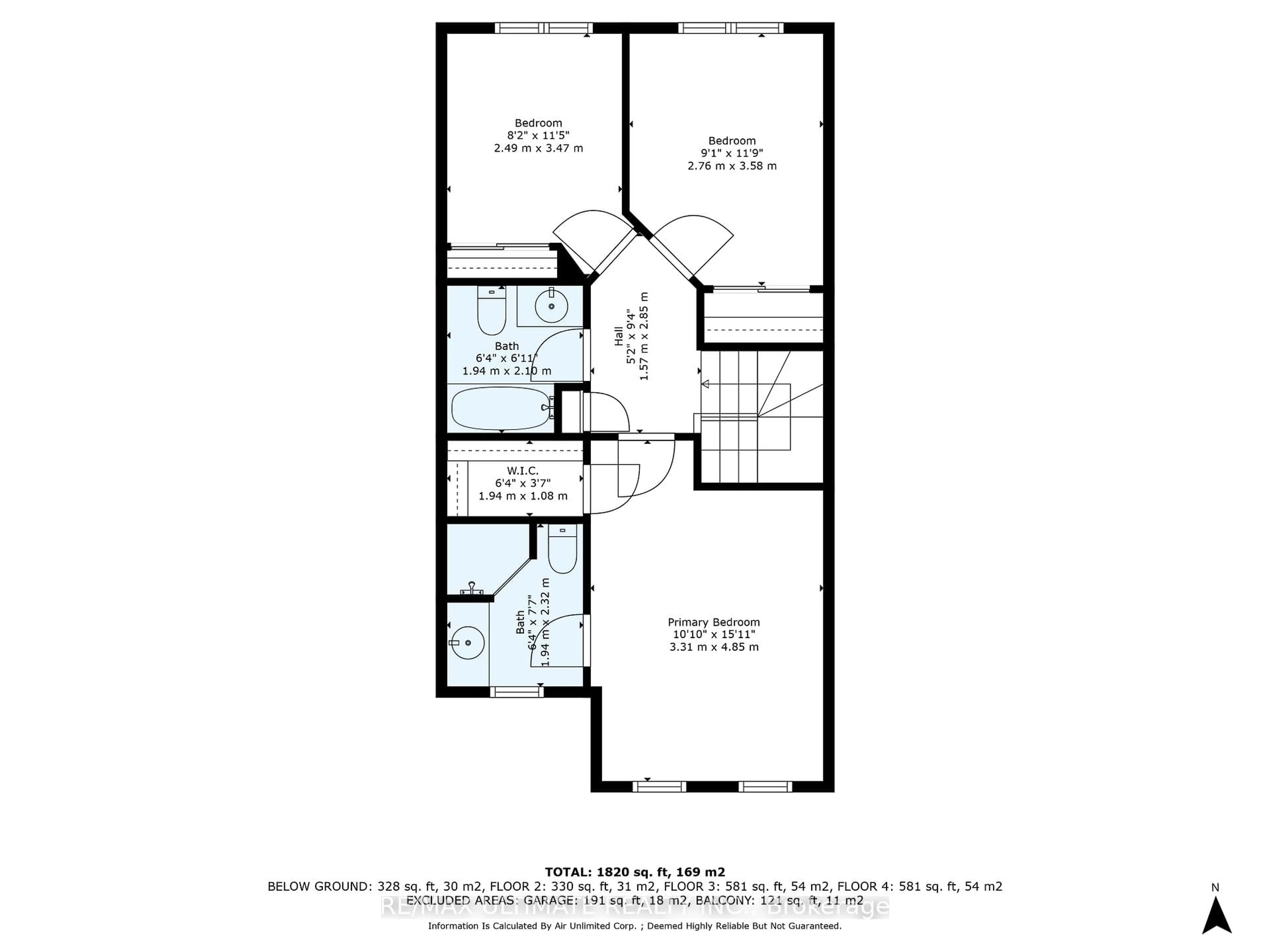 Floor plan for 73 Bernard Ave, Brampton Ontario L6Y 5S4