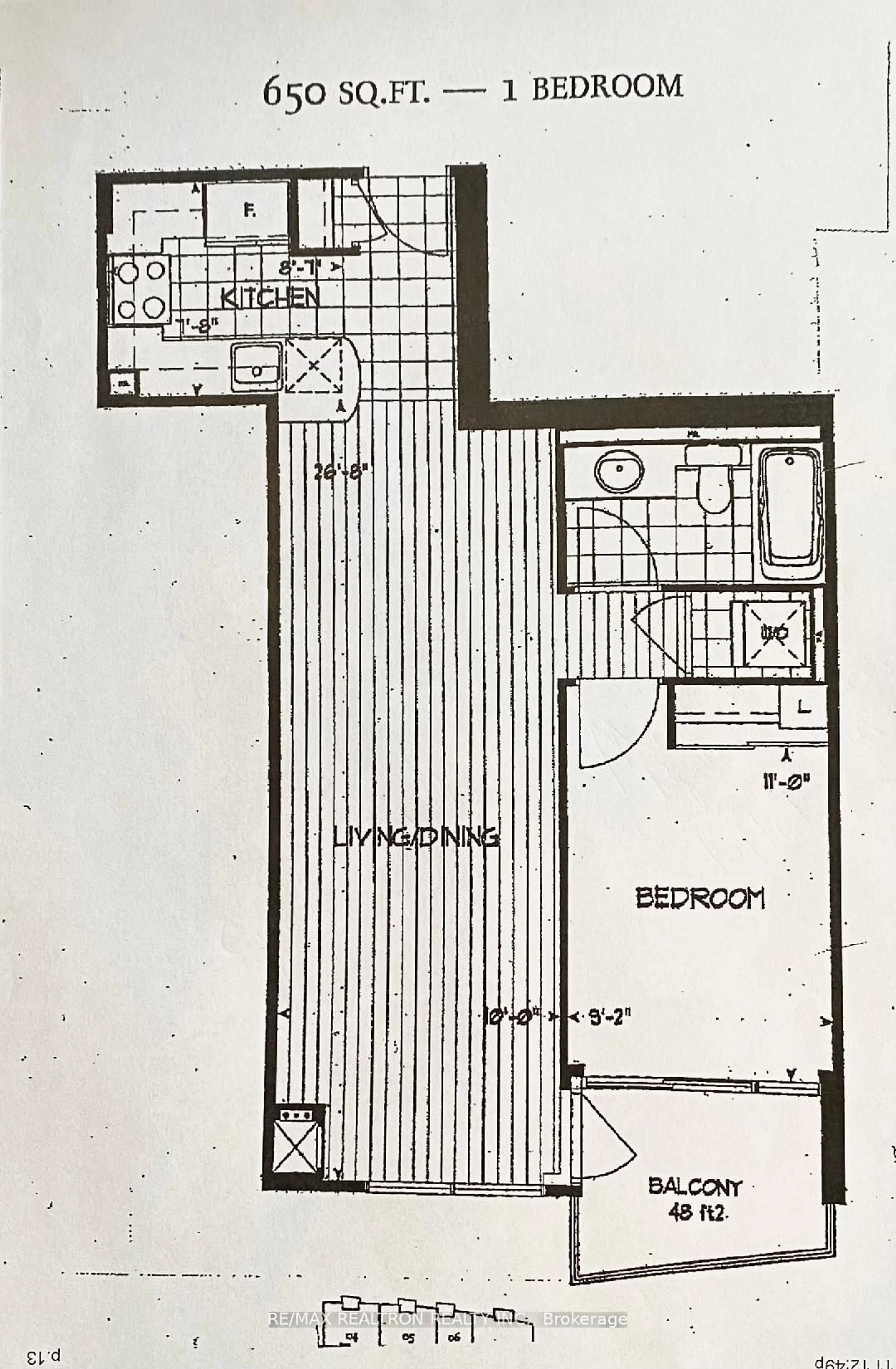 Floor plan for 1910 Lake Shore Blvd #LPH01, Toronto Ontario M6S 1A2