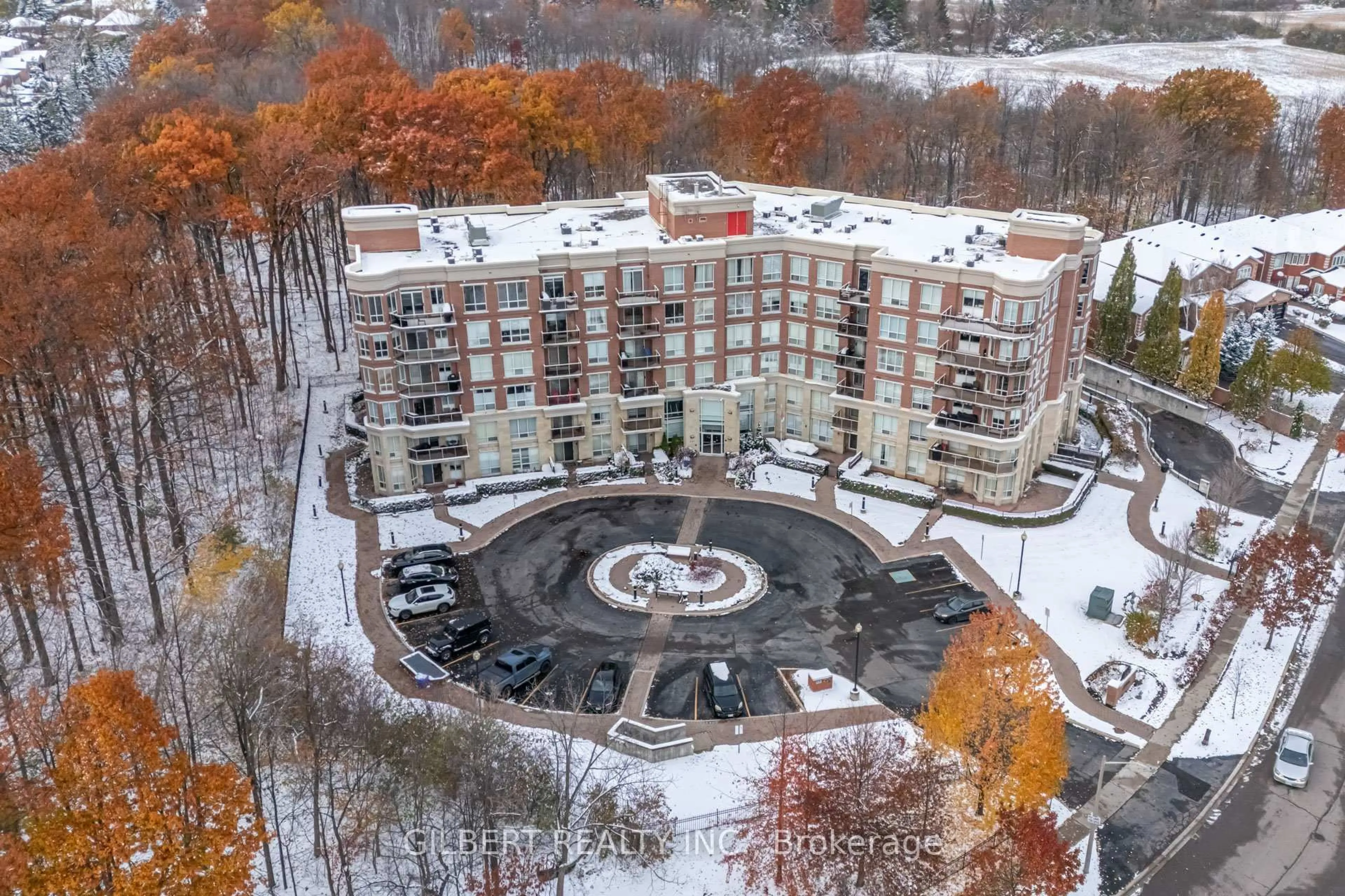 A pic from outside/outdoor area/front of a property/back of a property/a pic from drone, city buildings view from balcony for 483 Faith Dr #304, Mississauga Ontario L5R 0A1