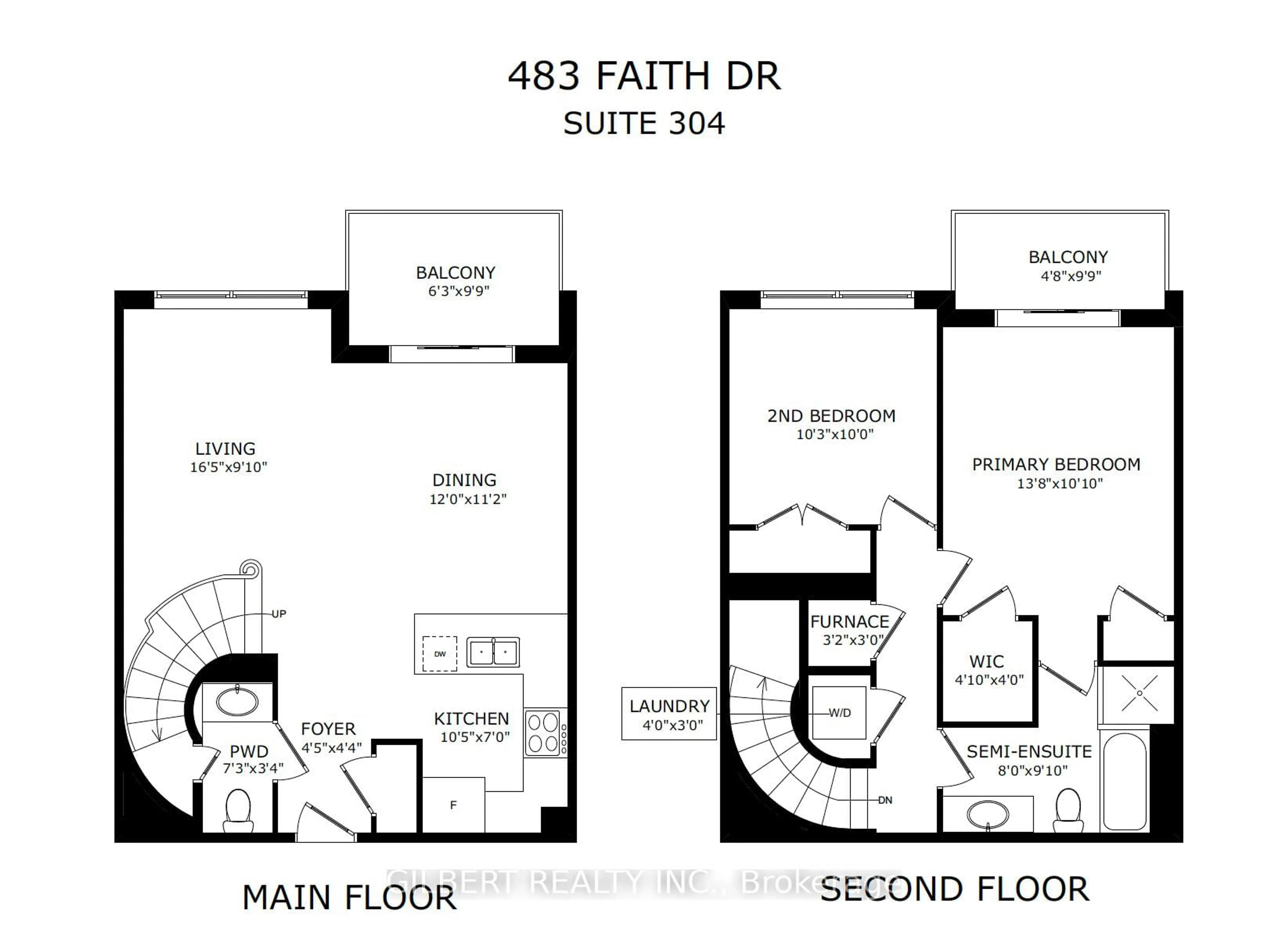 Floor plan for 483 Faith Dr #304, Mississauga Ontario L5R 0A1