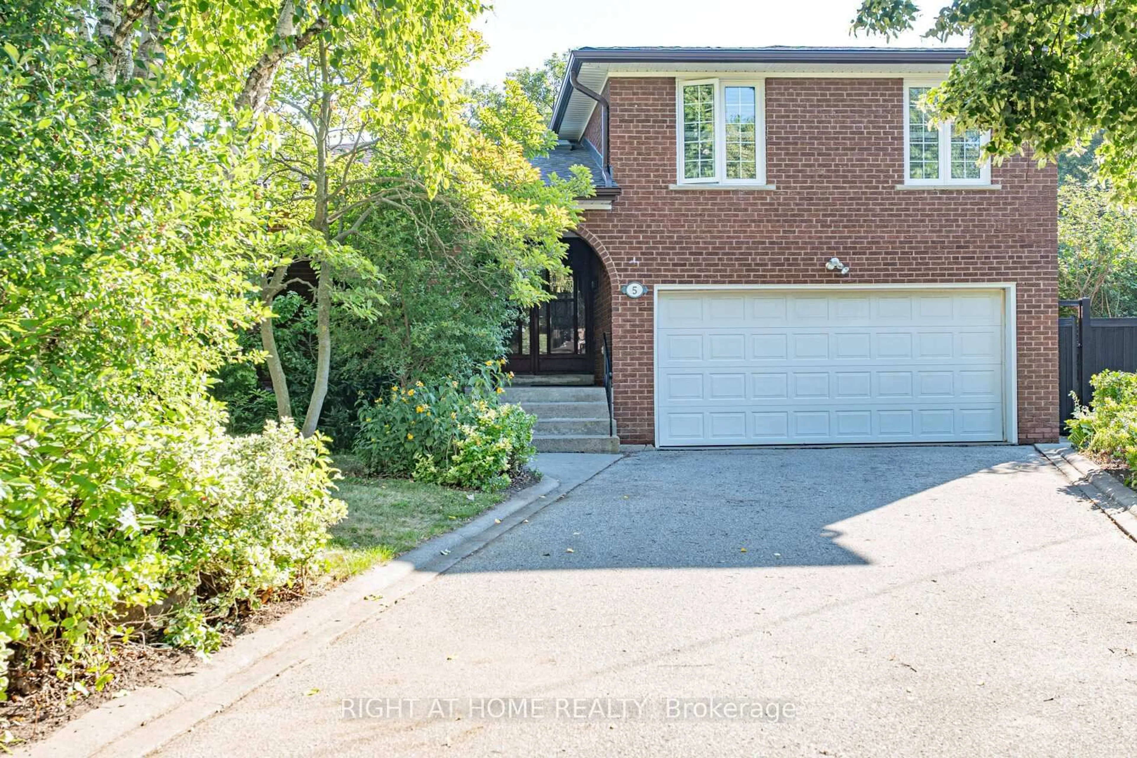 Home with brick exterior material, street for 5 Greyswood Crt, Toronto Ontario M9P 3P8