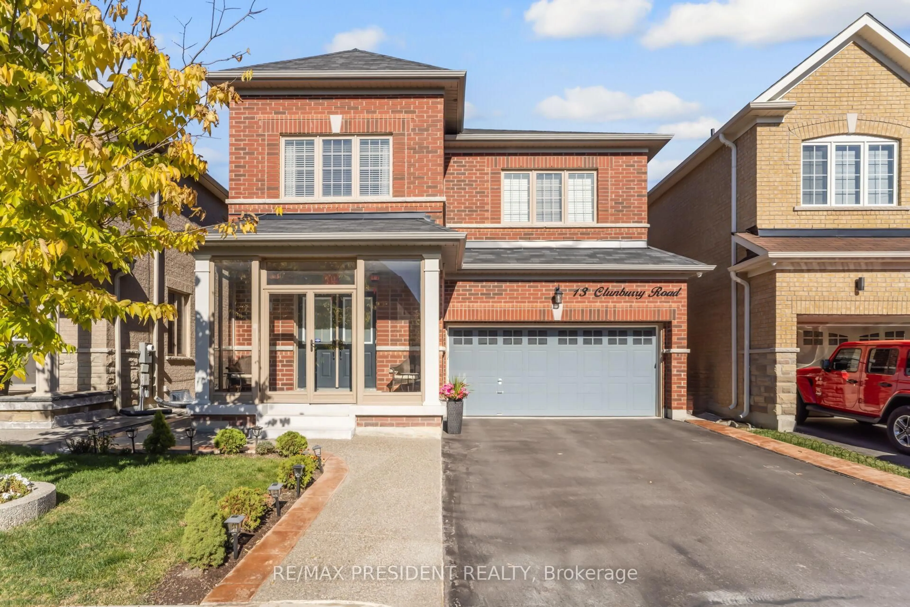Home with brick exterior material, street for 13 Clunburry Rd, Brampton Ontario L7A 5B4