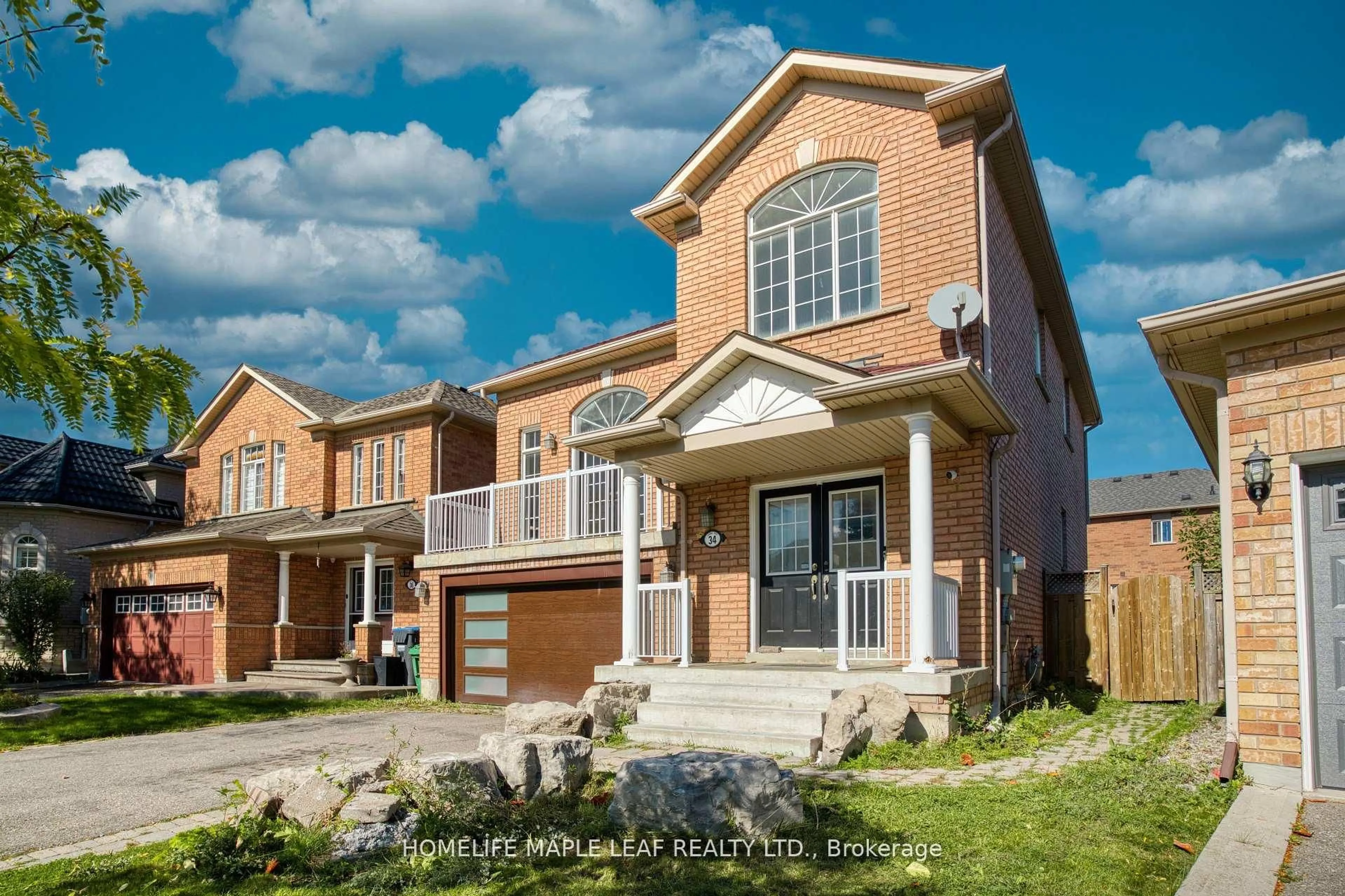 Home with brick exterior material, street for 34 Lormel Gate, Brampton Ontario L7A 2K5