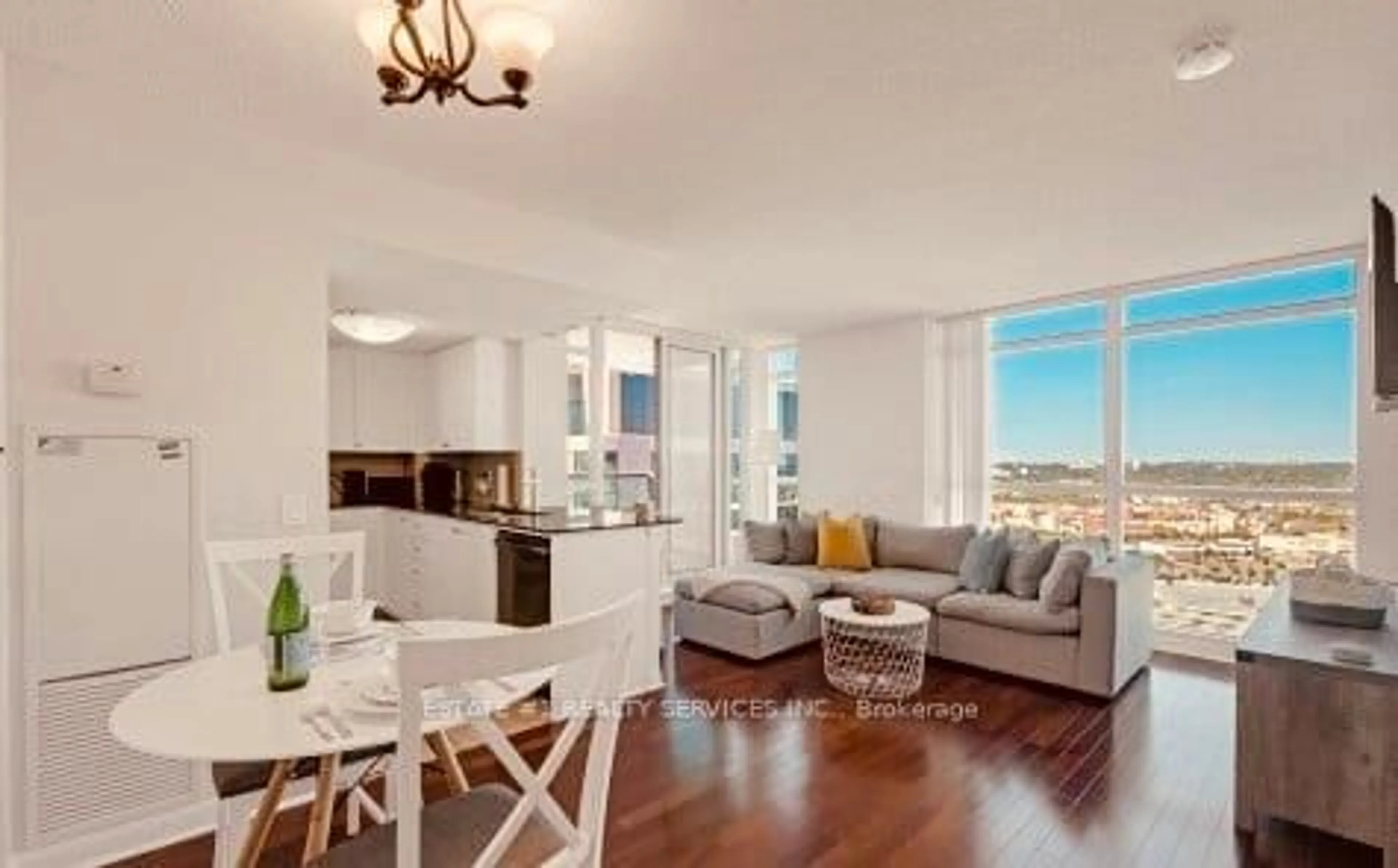 Living room with furniture, unknown for 1195 The Queensway #703, Toronto Ontario M8Z 0H1