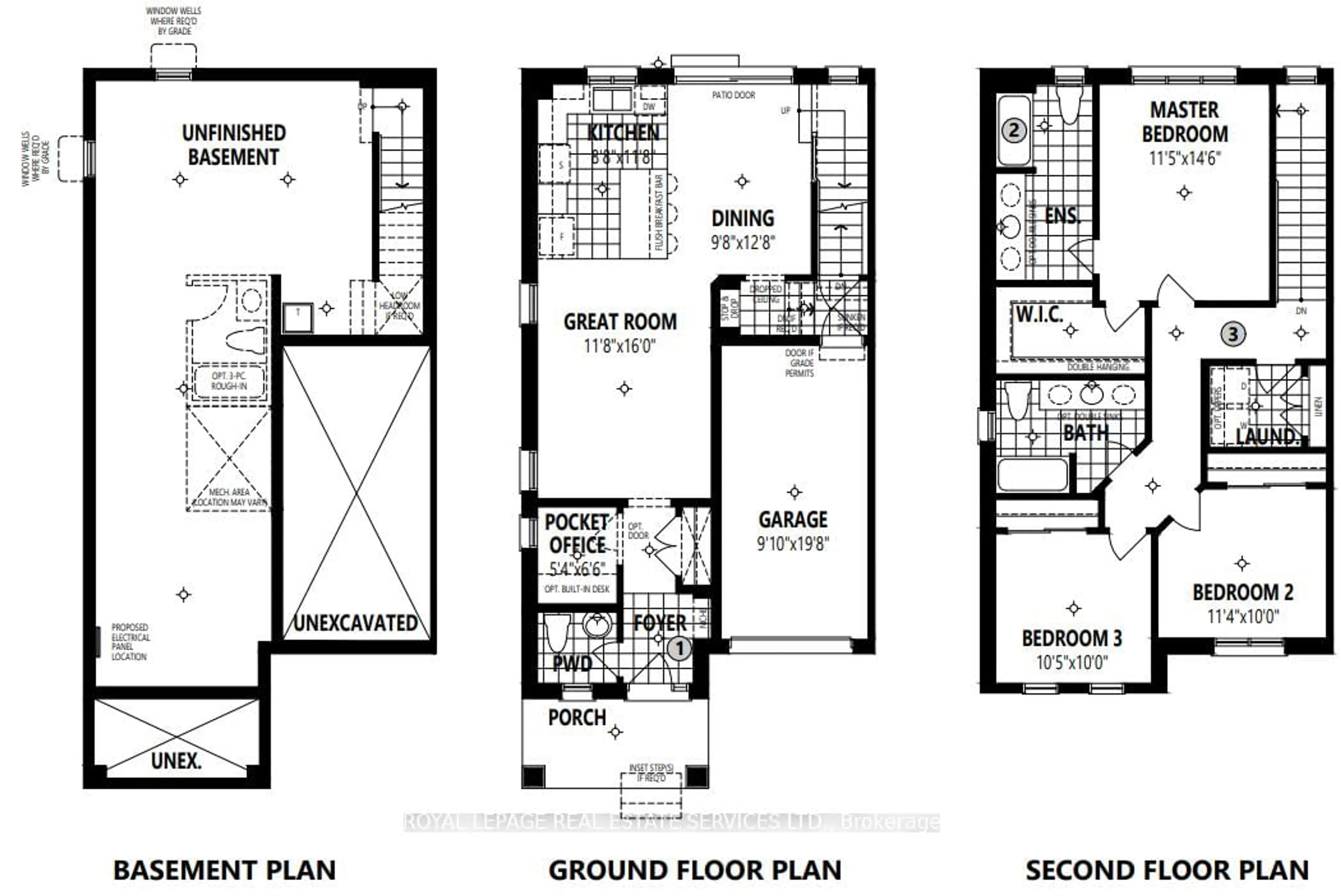 Floor plan for 804 Aspen Terr, Milton Ontario L9E 1S3