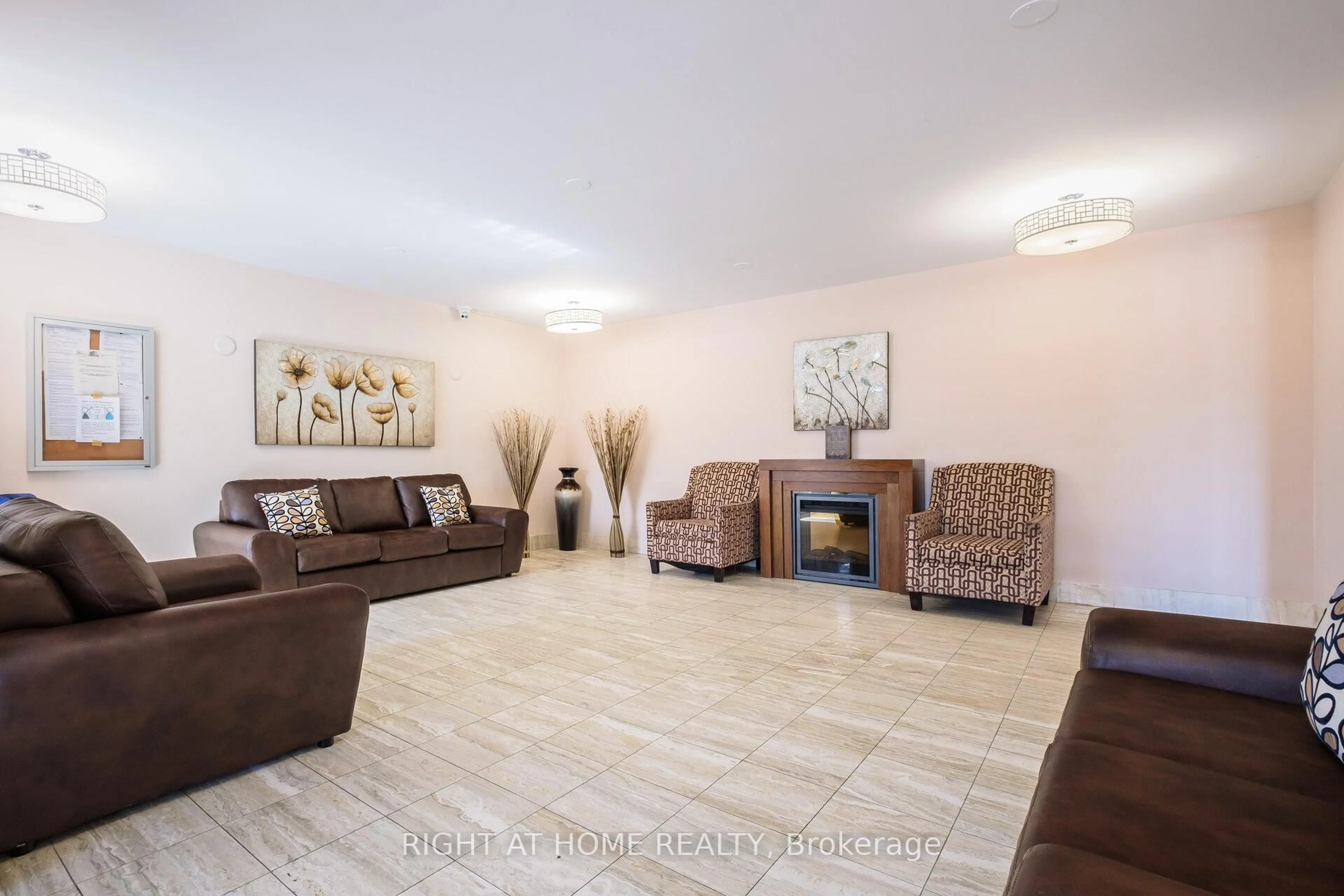 Living room with furniture, ceramic/tile floor for 3 Lisa St #1212, Brampton Ontario L6T 4A2