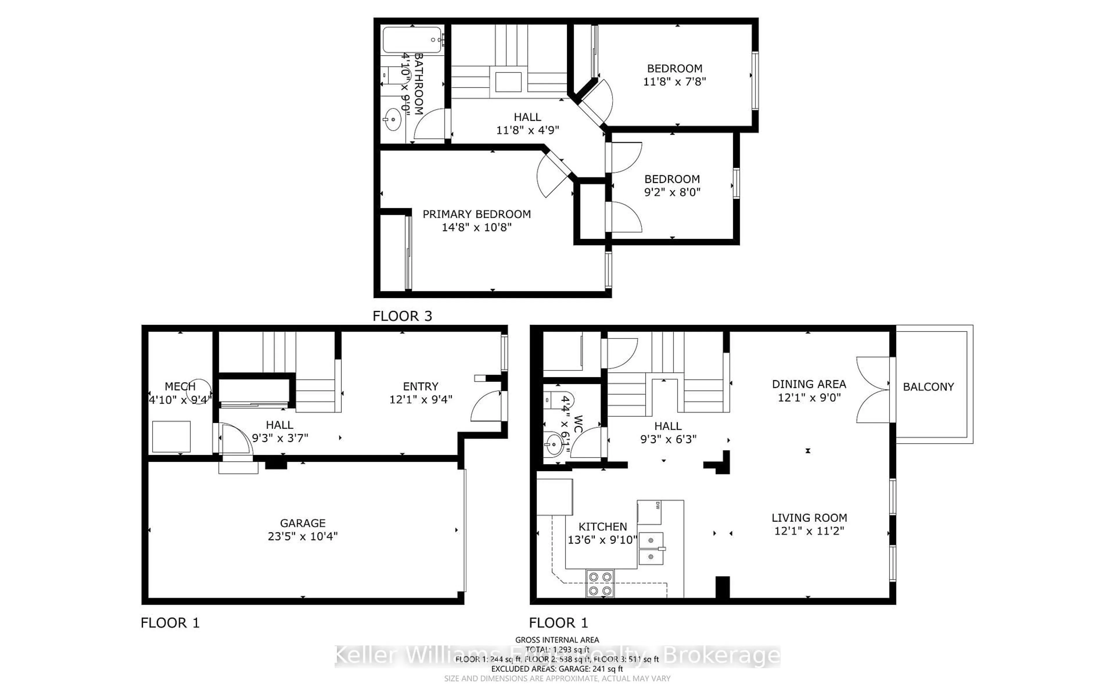Floor plan for 18 Deancrest Rd, Brampton Ontario L7A 0W2