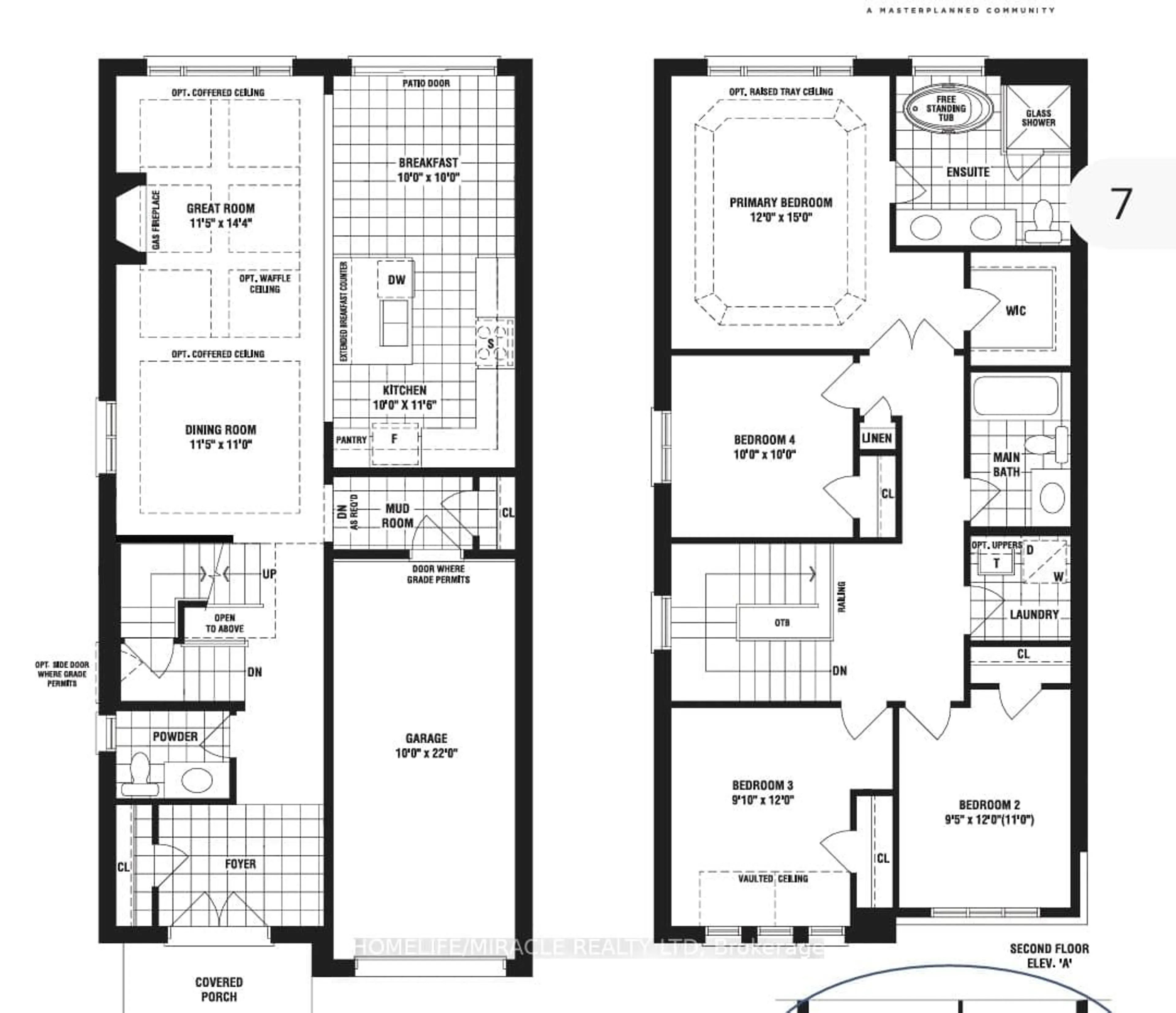Floor plan for 13 Calabria Dr, Caledon Ontario L7A 4L3