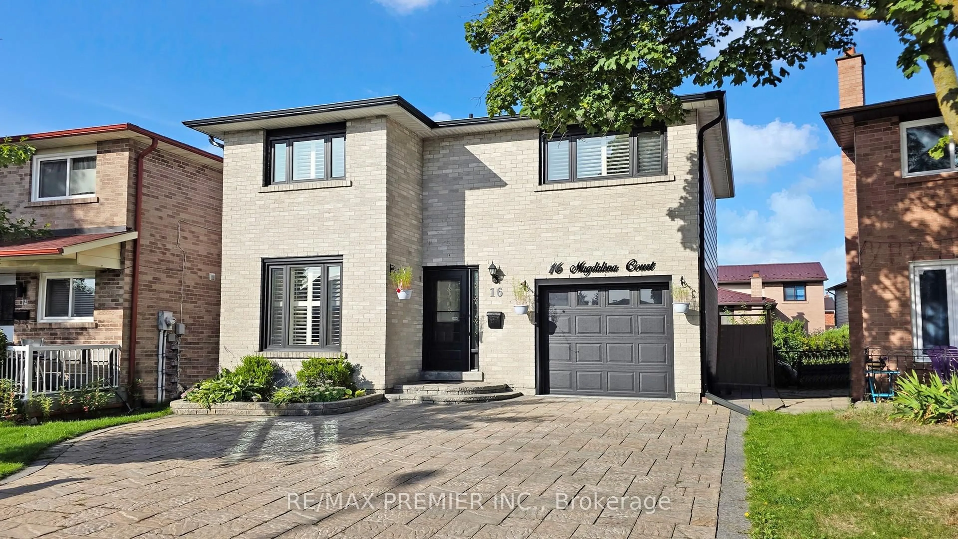 Home with brick exterior material, street for 16 Magdalena Crt, Toronto Ontario M9V 4S7