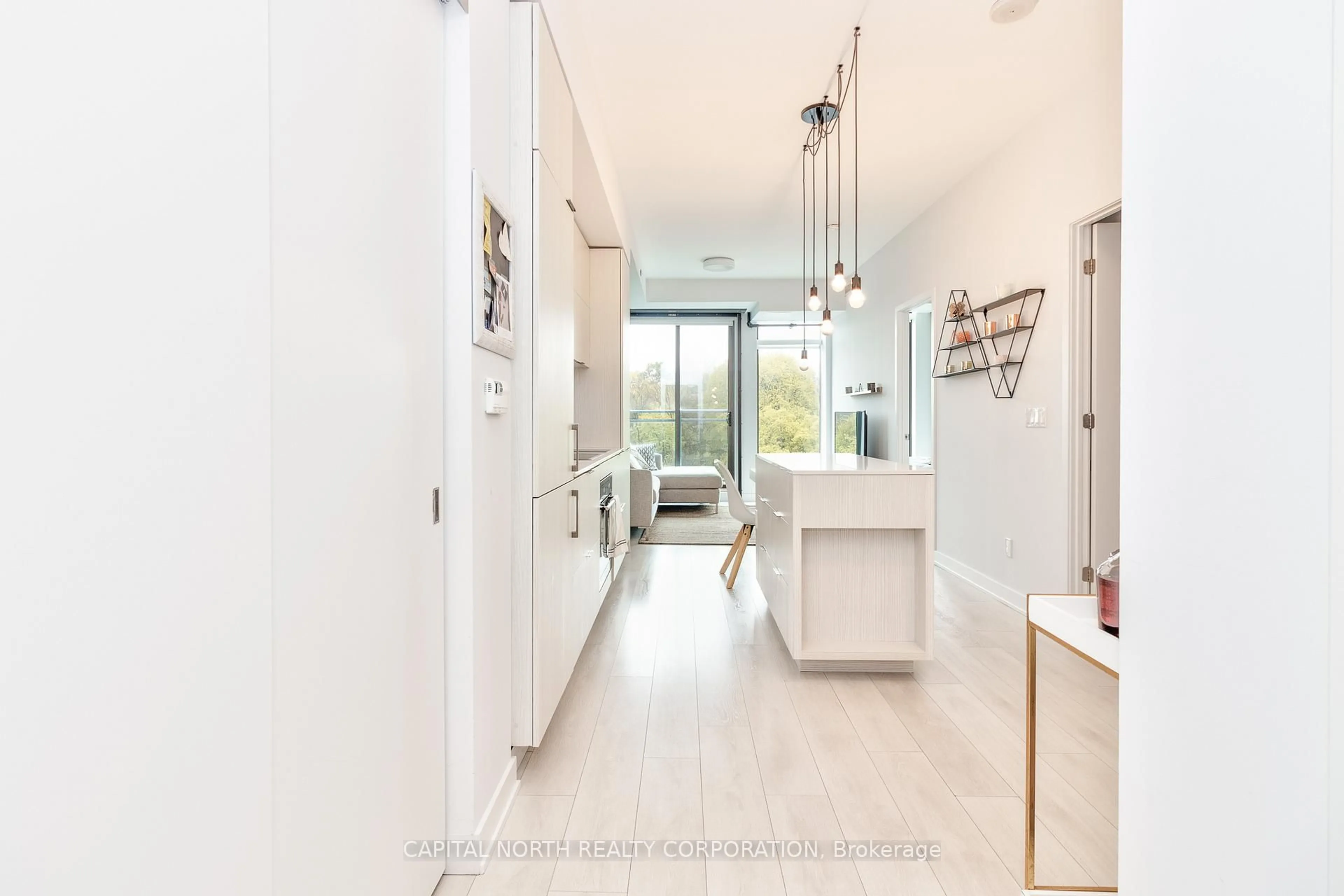 Contemporary kitchen, ceramic/tile floor for 1990 Bloor St #605, Toronto Ontario M6P 0B6