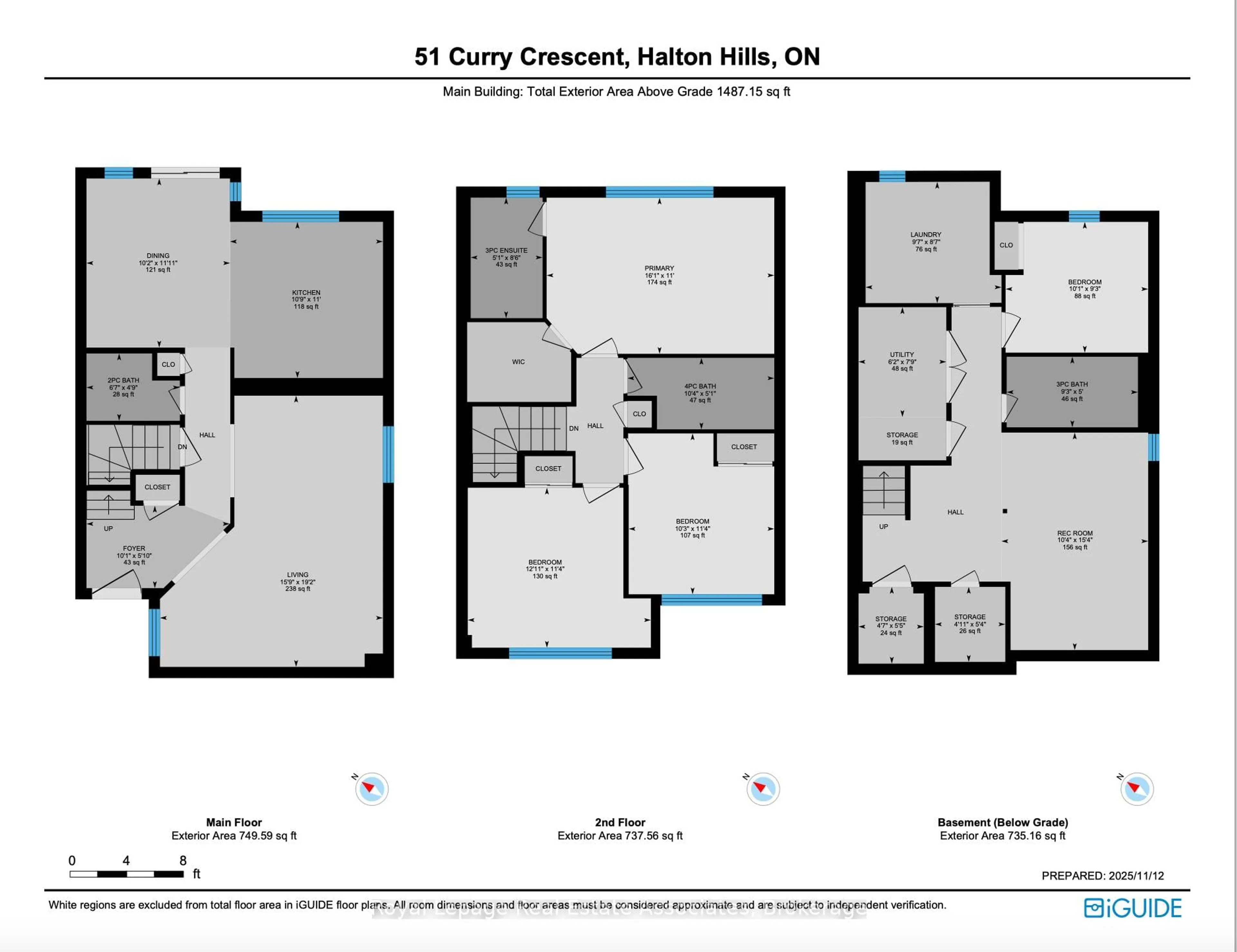 Floor plan for 51 Curry Cres, Halton Hills Ontario L7G 5T1