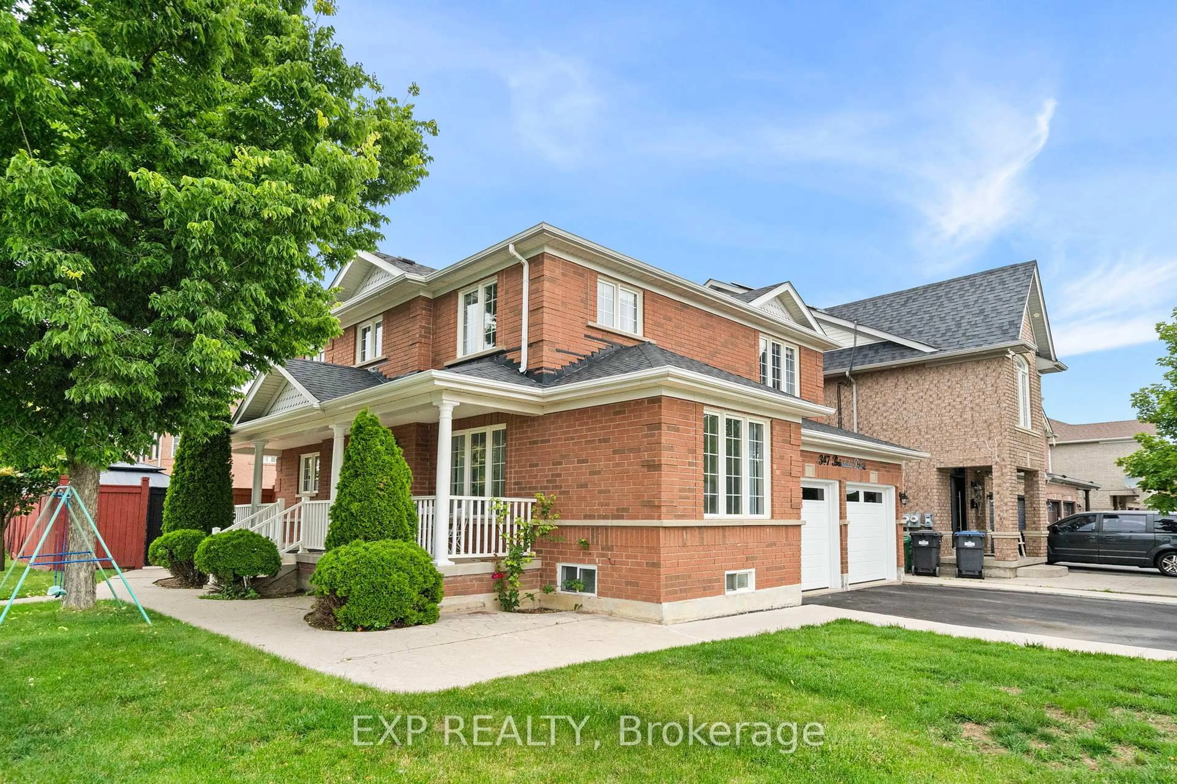 Home with brick exterior material, street for 347 Brisdale Dr, Brampton Ontario L7A 3M6