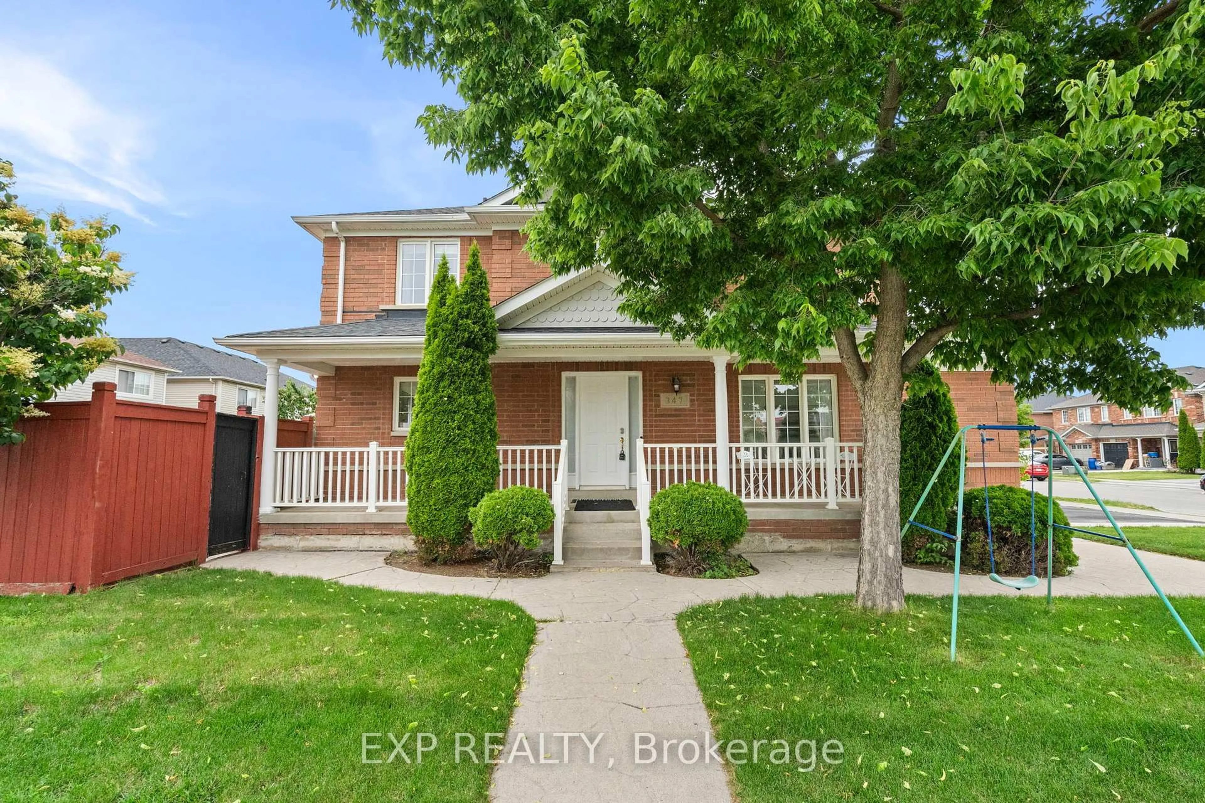 Home with brick exterior material, street for 347 Brisdale Dr, Brampton Ontario L7A 3M6