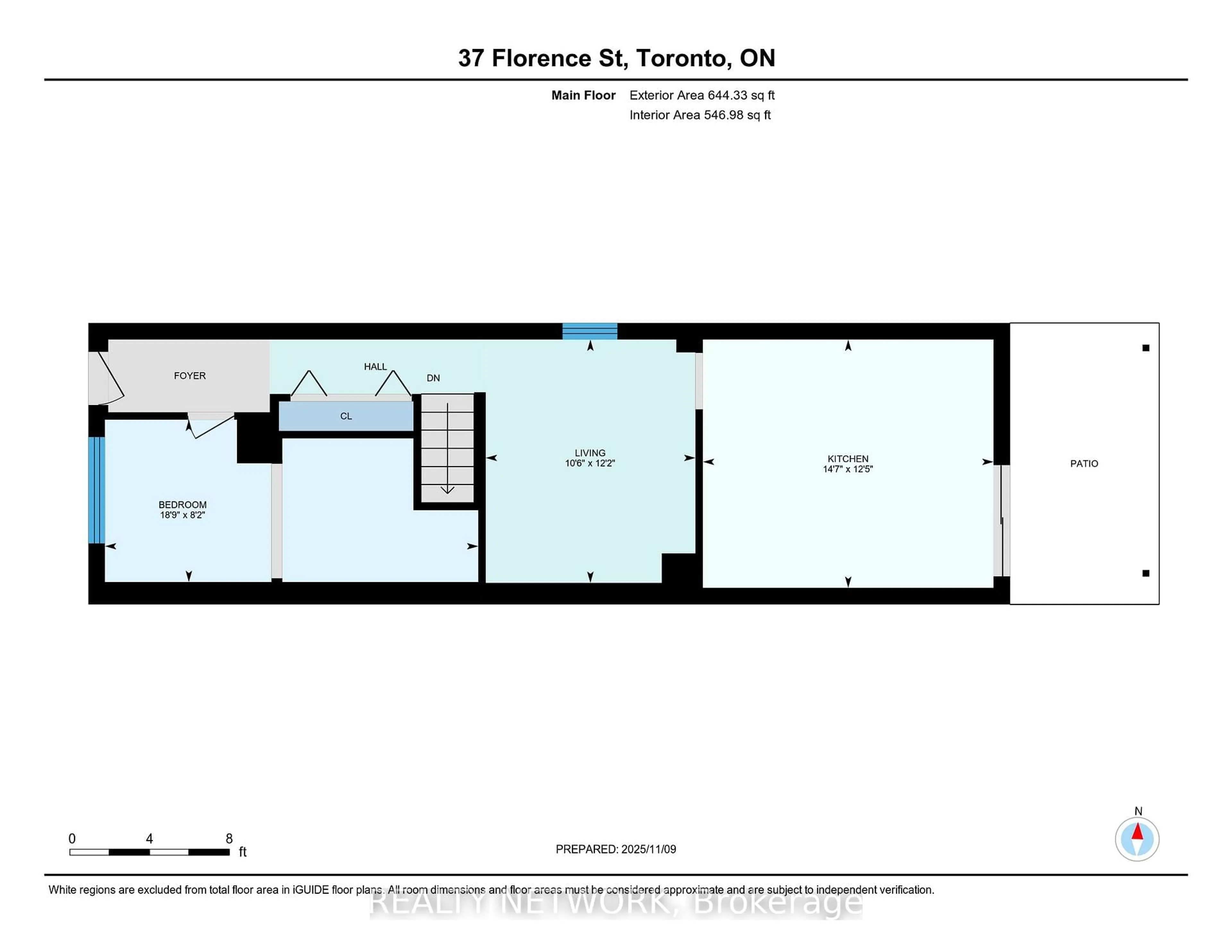 Floor plan for 37 Florence Cres, Toronto Ontario M6N 4E6