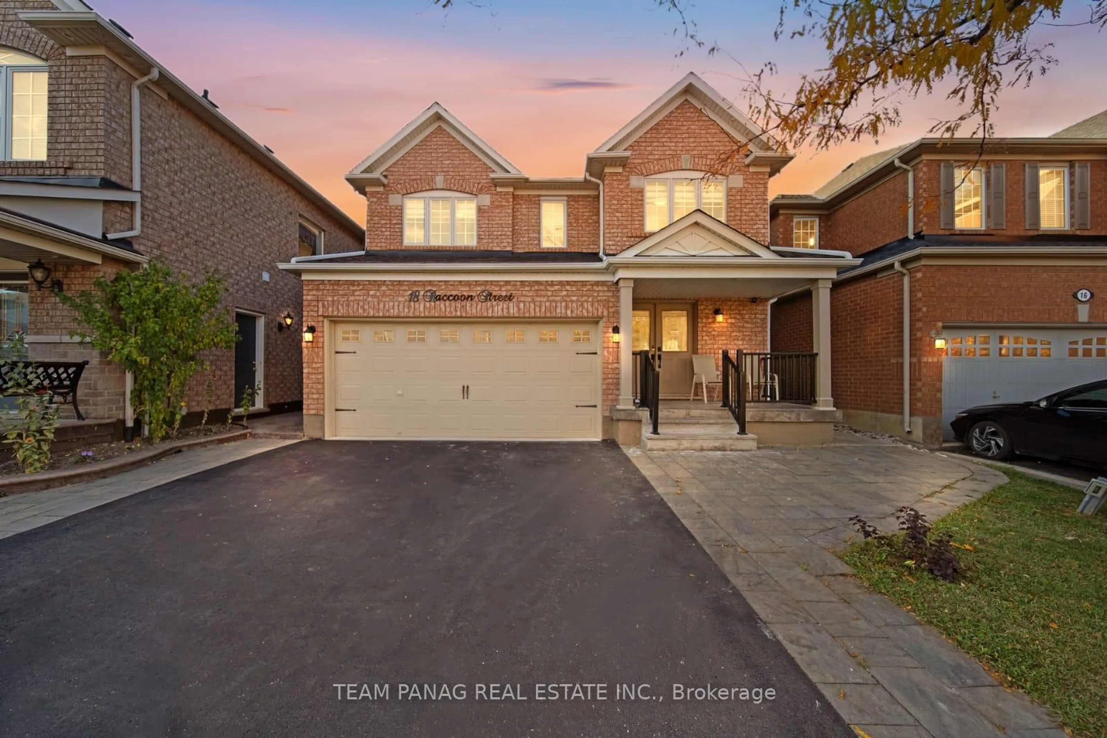 Home with brick exterior material, street for 18 Raccoon St, Brampton Ontario L6S 6L8