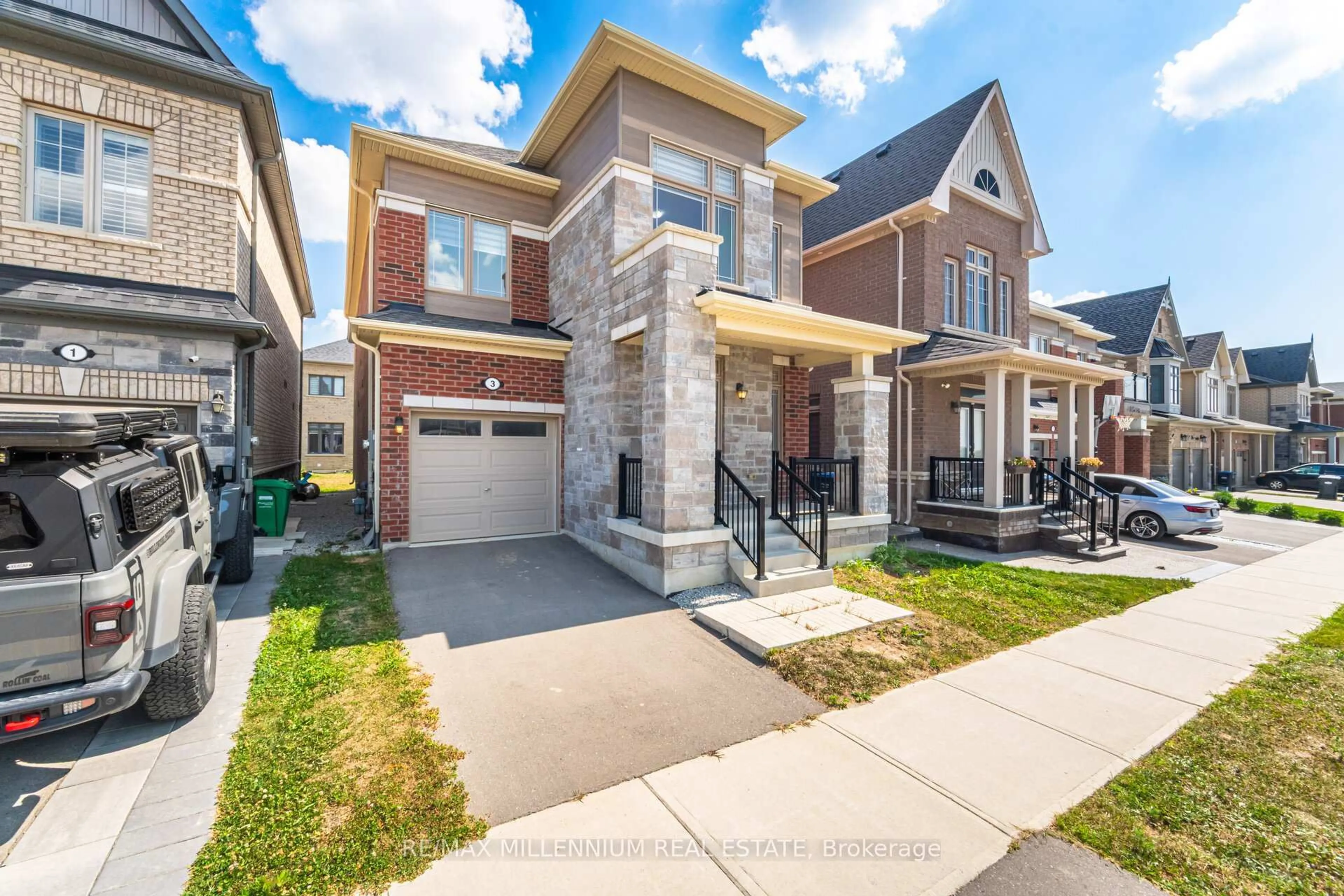 Home with brick exterior material, street for 3 Neil Prom, Caledon Ontario L7C 4H6