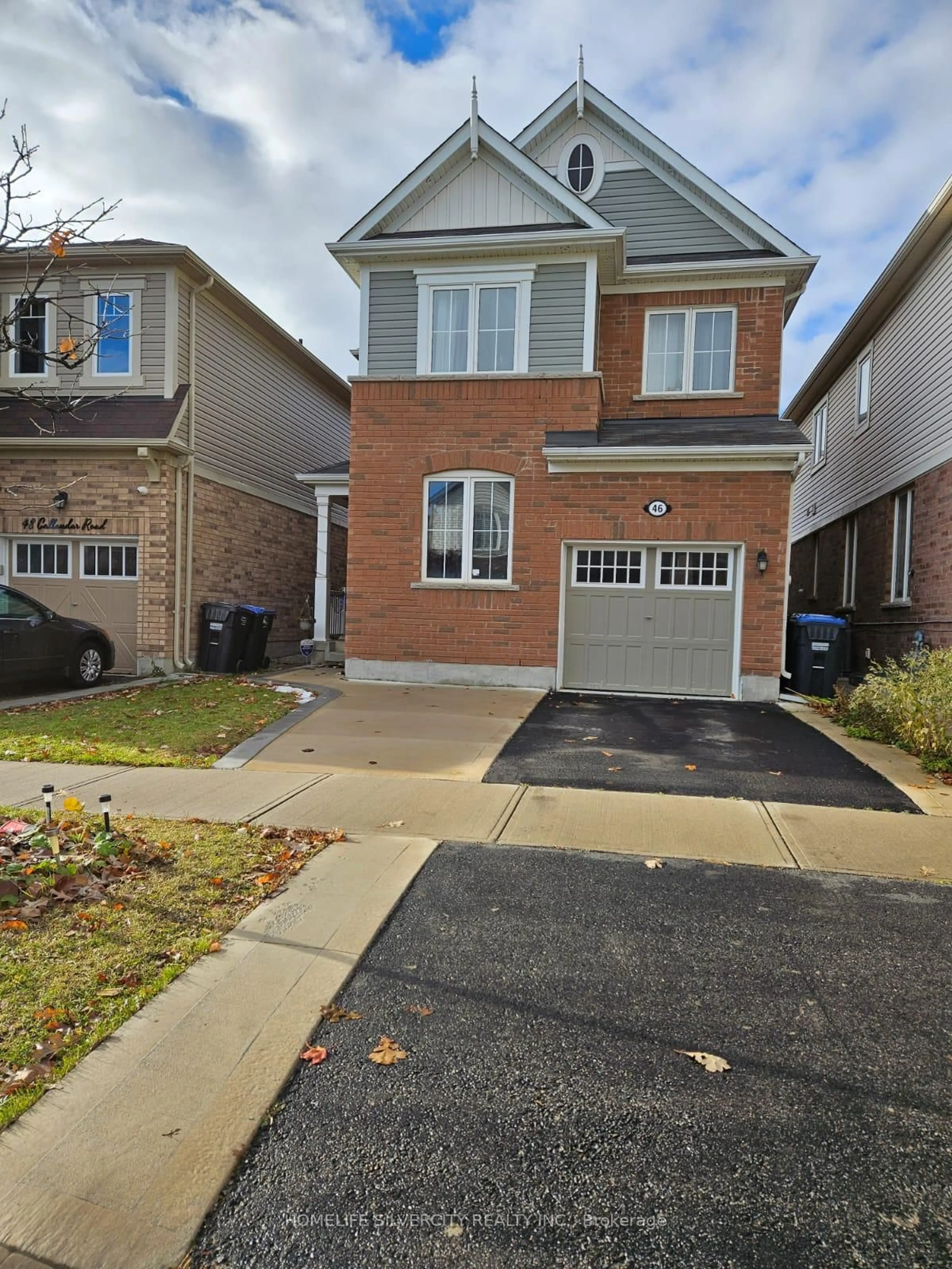 Home with brick exterior material, street for 46 Callandar Rd, Brampton Ontario L7A 4T8