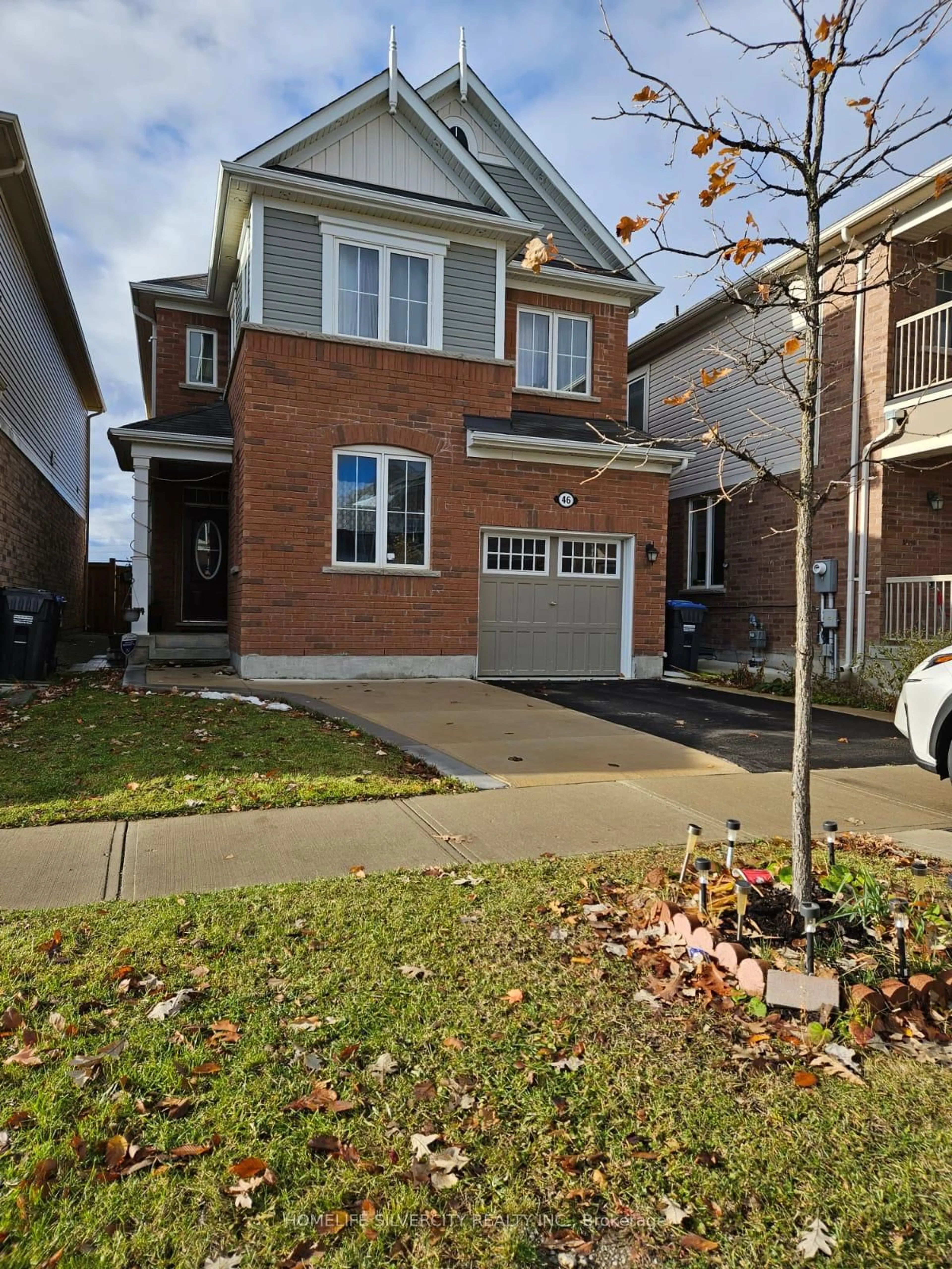 Home with brick exterior material, street for 46 Callandar Rd, Brampton Ontario L7A 4T8