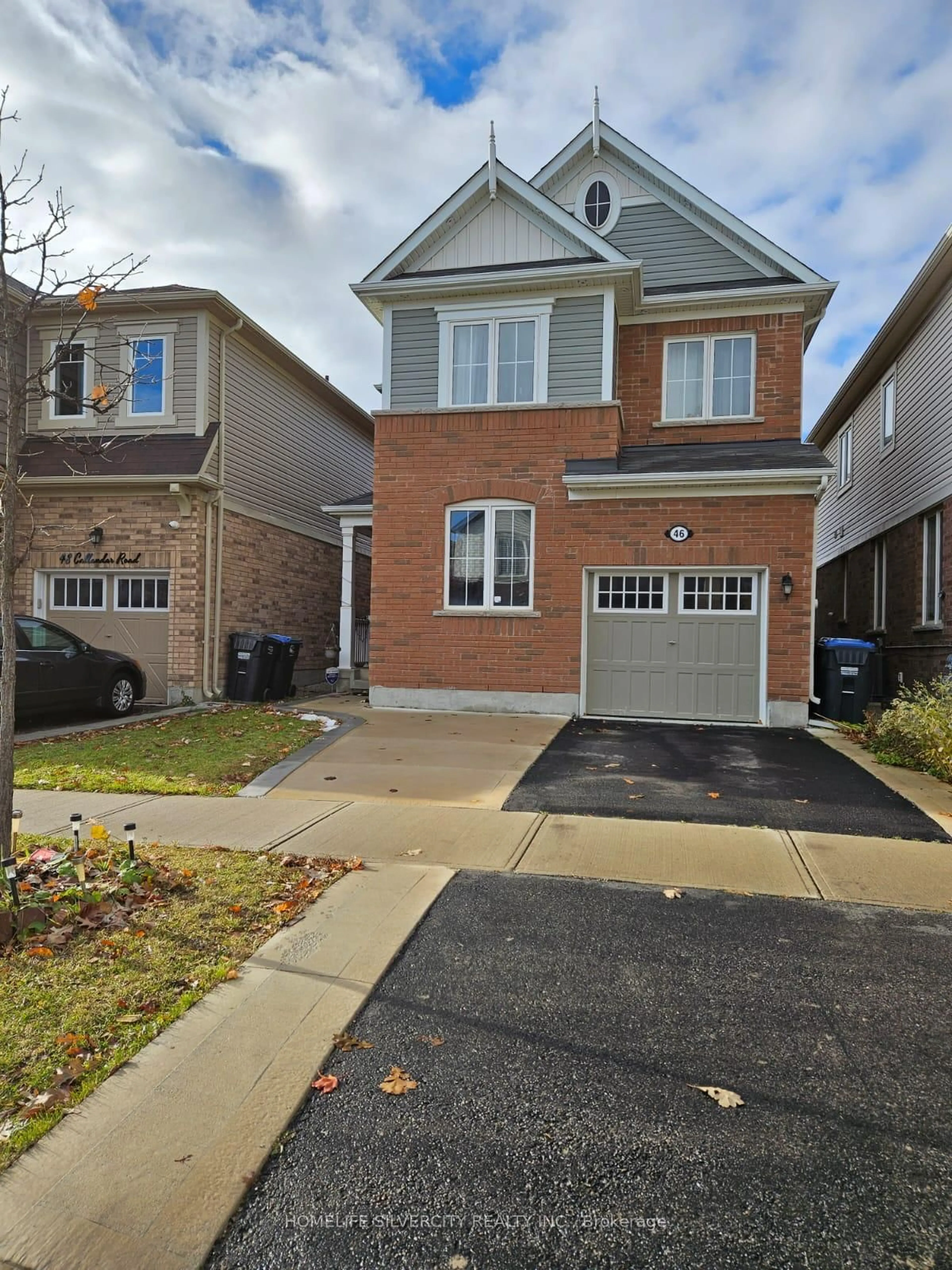 Home with brick exterior material, street for 46 Callandar Rd, Brampton Ontario L7A 4T8