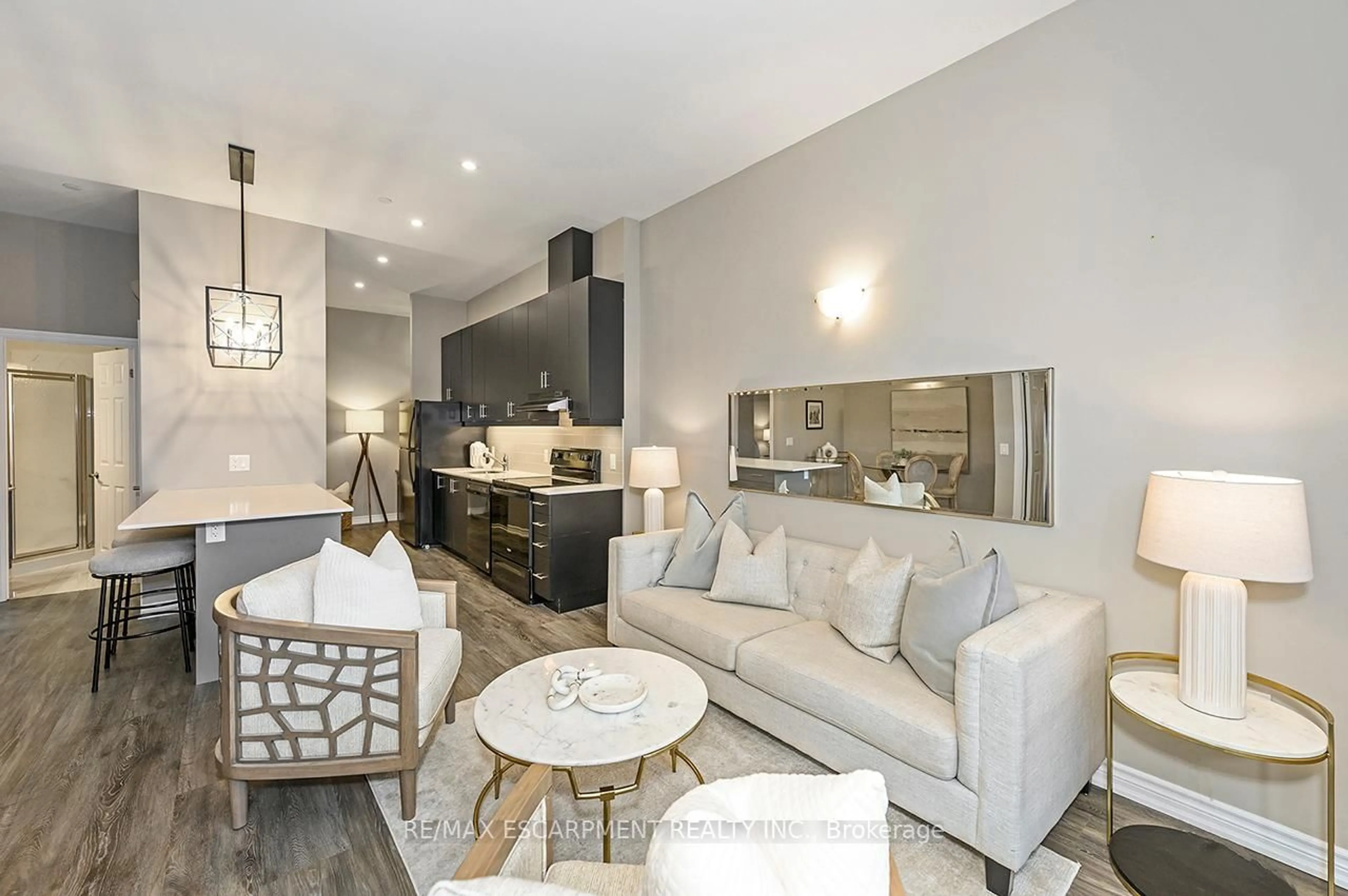 Living room with furniture, unknown for 716 Main St #1101, Milton Ontario L9T 3P6