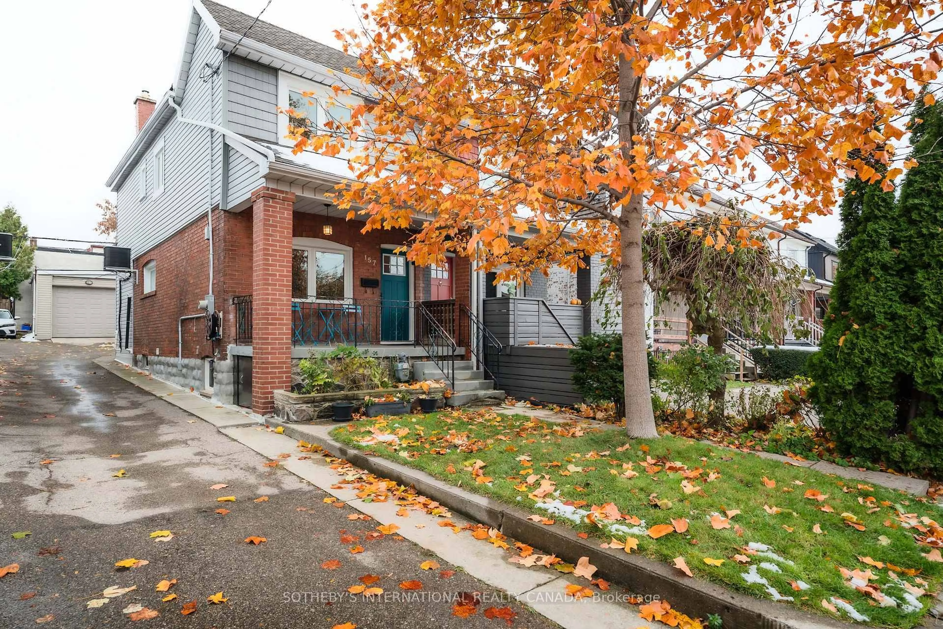 Home with brick exterior material, street for 157 Blackthorn Ave, Toronto Ontario M6N 3H7