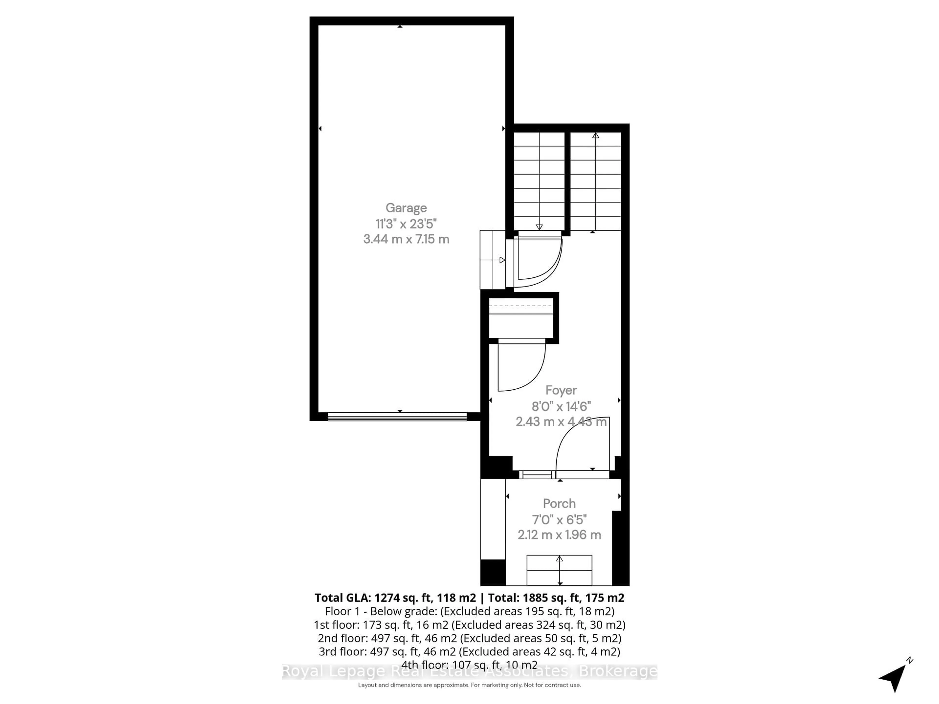 Floor plan for 3076 Cascade Common, Oakville Ontario L6H 0R7
