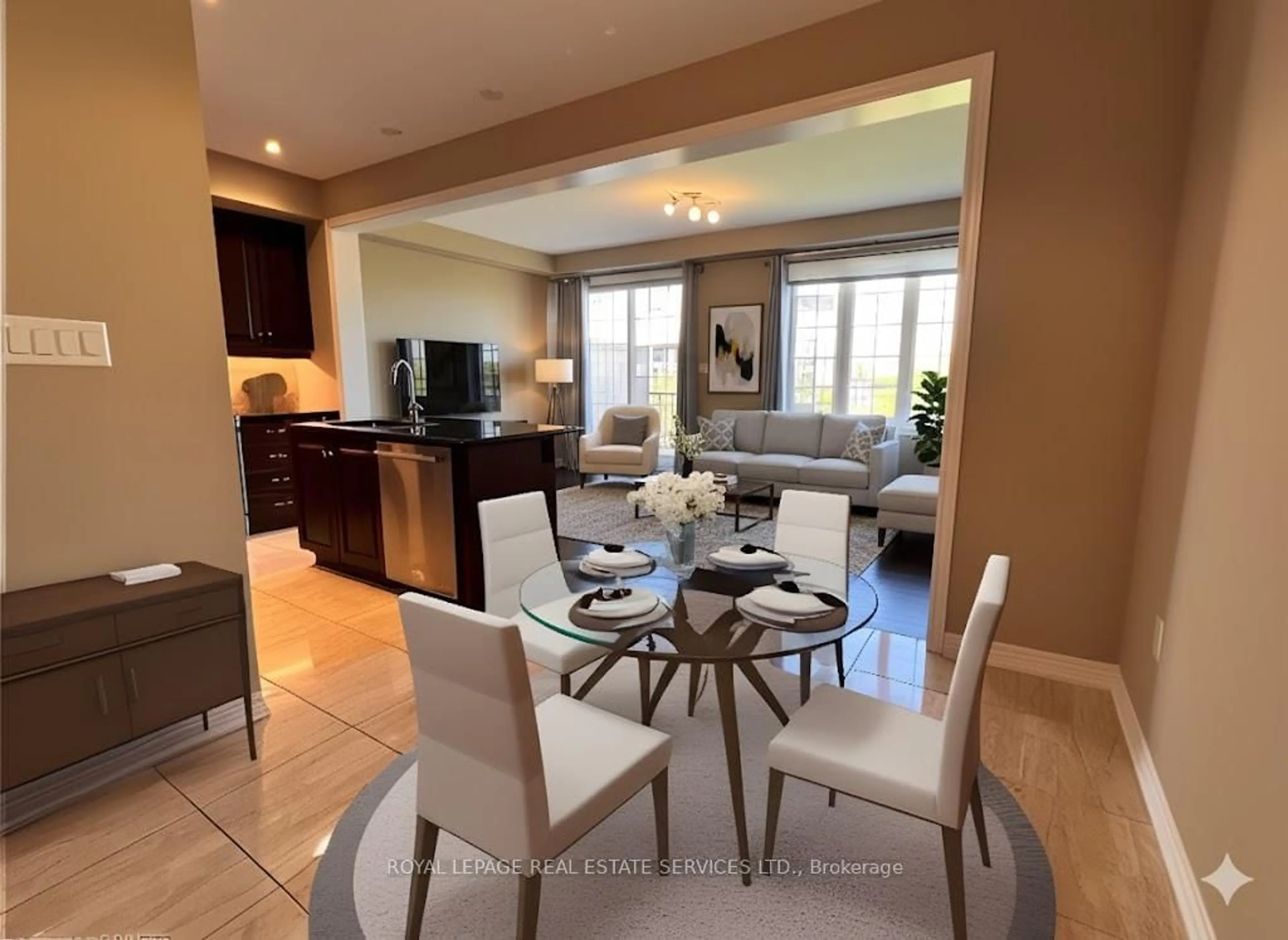 Dining room, ceramic/tile floor for 3140 Blackfriar Common, Oakville Ontario L6H 0P8