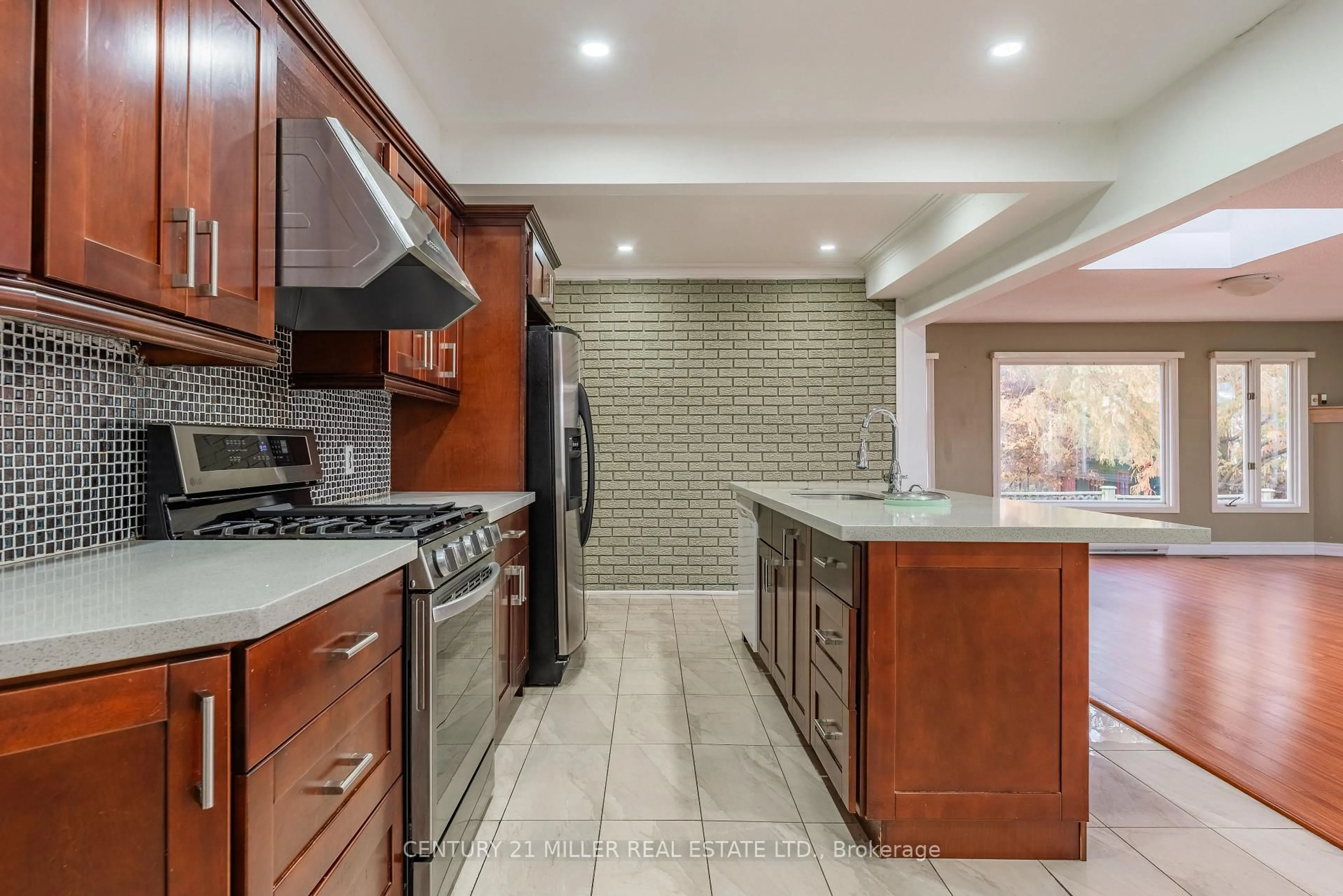Contemporary kitchen, ceramic/tile floor for 1242 Rebecca St, Oakville Ontario L6L 1Z2