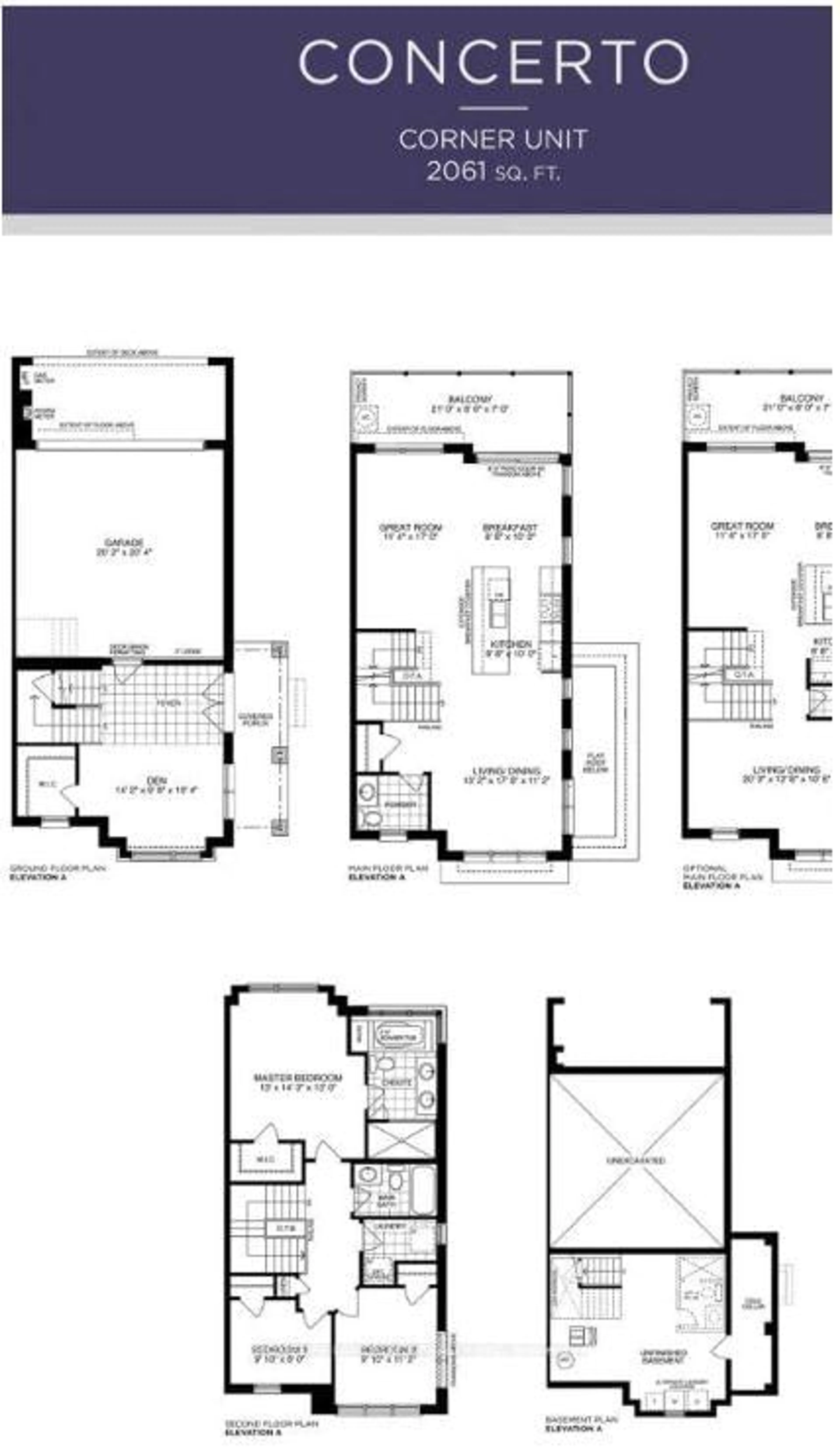 Floor plan for 2485 Badger Cres, Oakville Ontario L6M 5L9