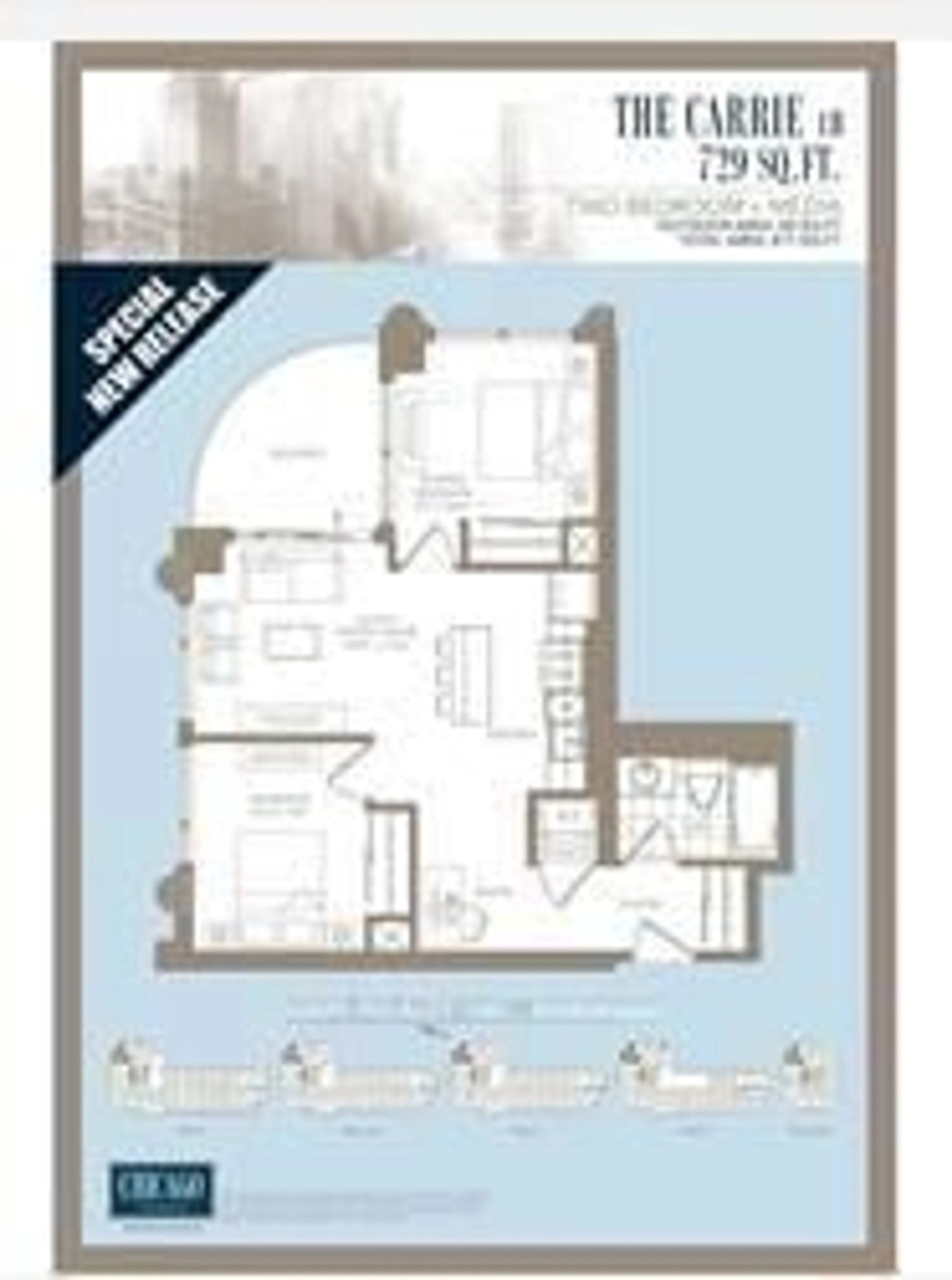 Floor plan for 385 Prince Of Wales Dr #1102, Mississauga Ontario L5B 0C6