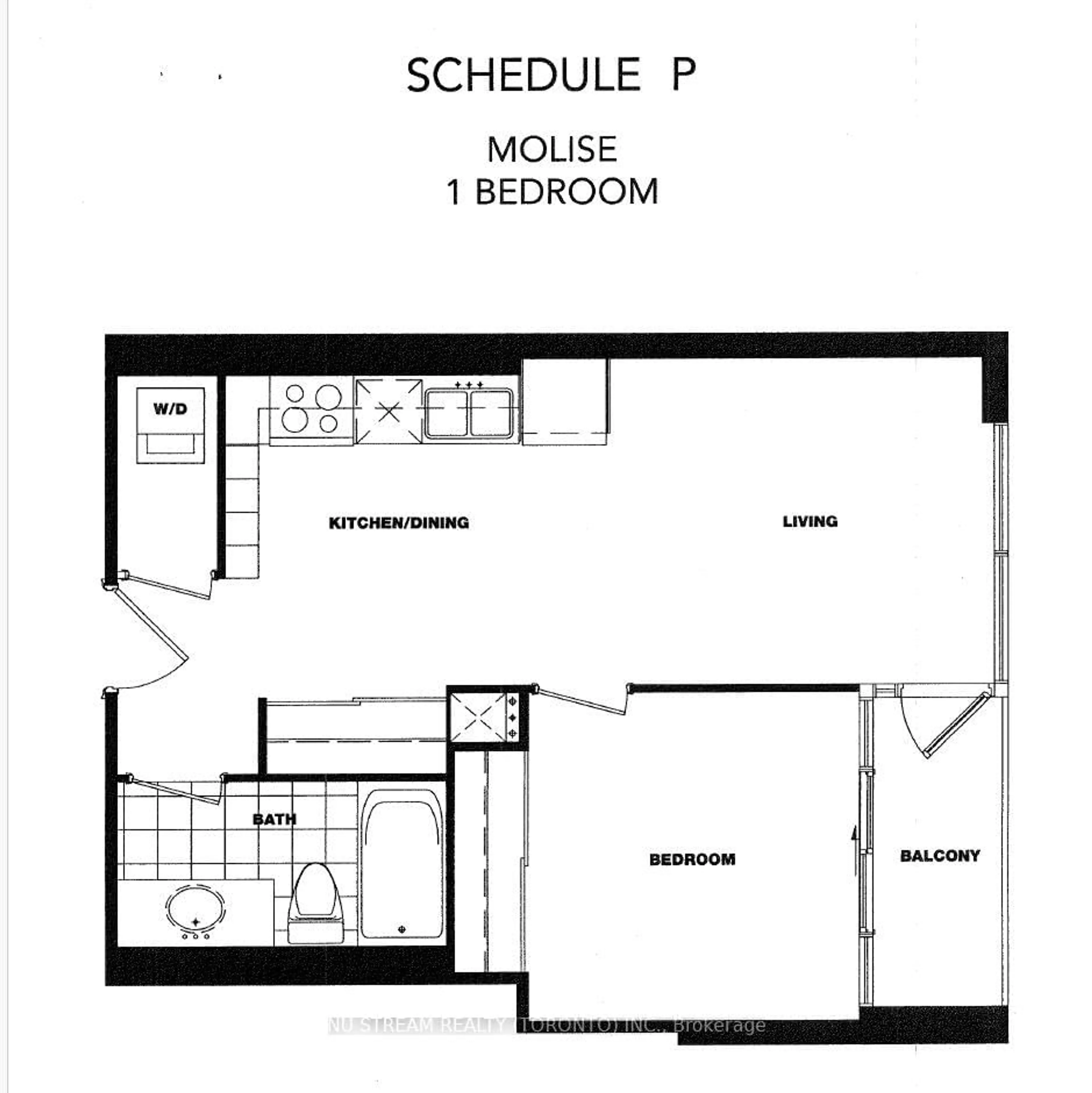 Floor plan for 3091 Dufferin St #613, Toronto Ontario M6A 0C4