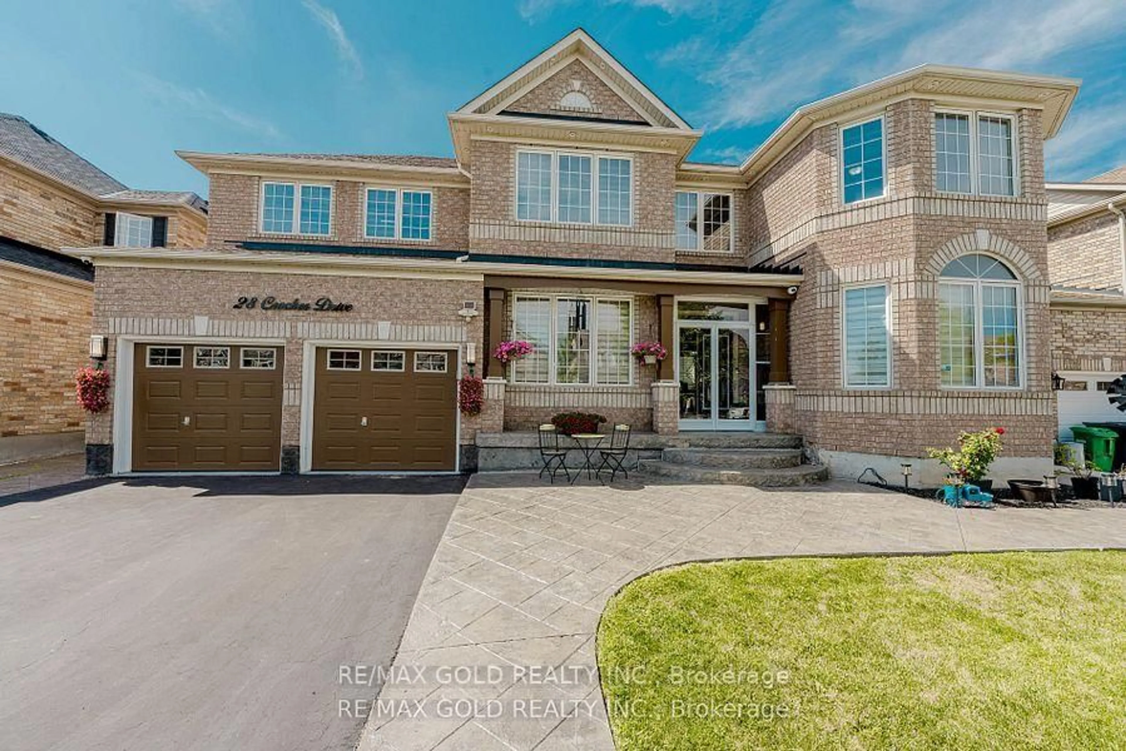 Home with brick exterior material, street for 28 Crocker Dr, Brampton Ontario L6P 1M8