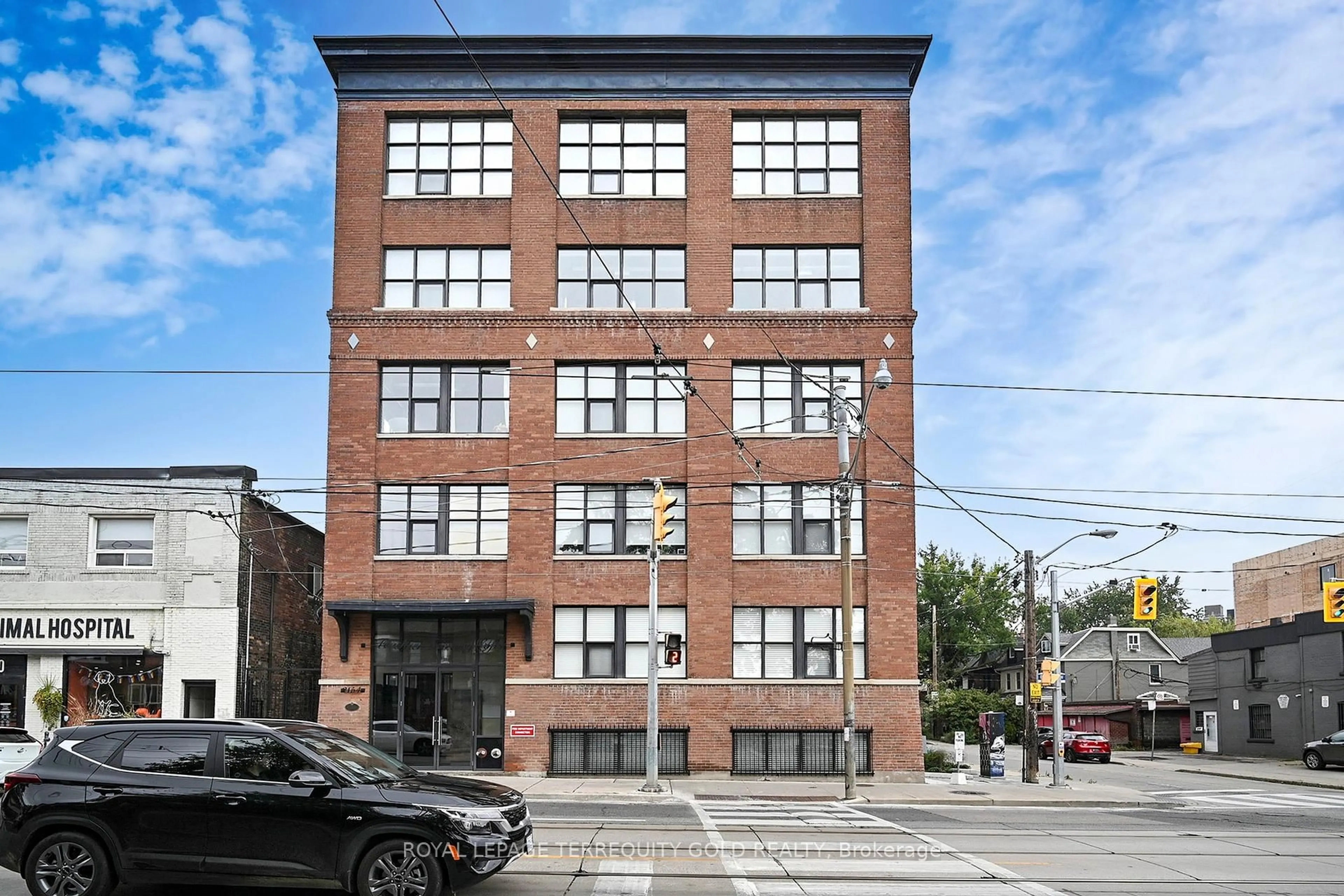 Home with brick exterior material, building for 2154 Dundas St #107, Toronto Ontario M6R 1X3