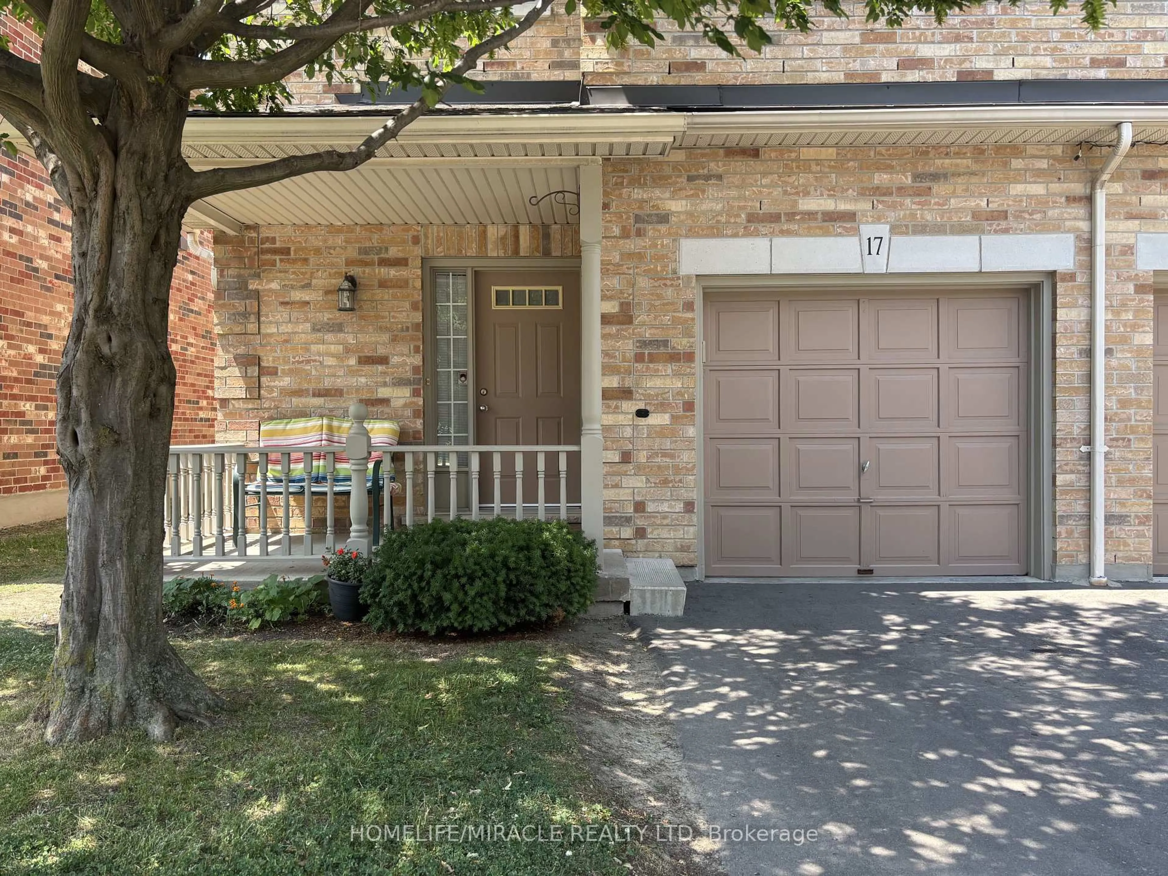 Home with brick exterior material, street for 7385 Magistrate Terr #17, Mississauga Ontario L5W 1W8