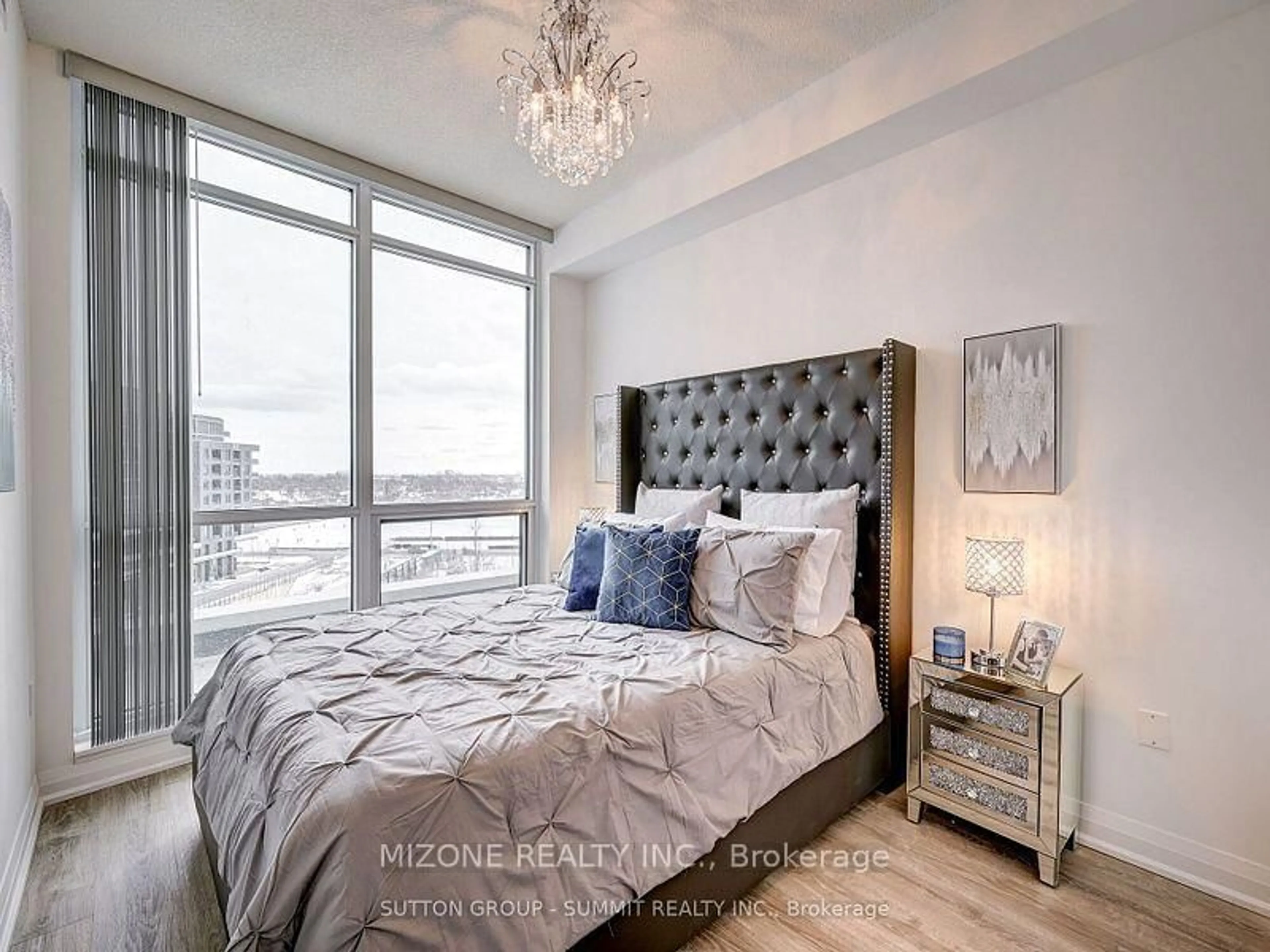 Bedroom with bed, unknown for 30 Gibbs Rd #707, Toronto Ontario M9B 0E4