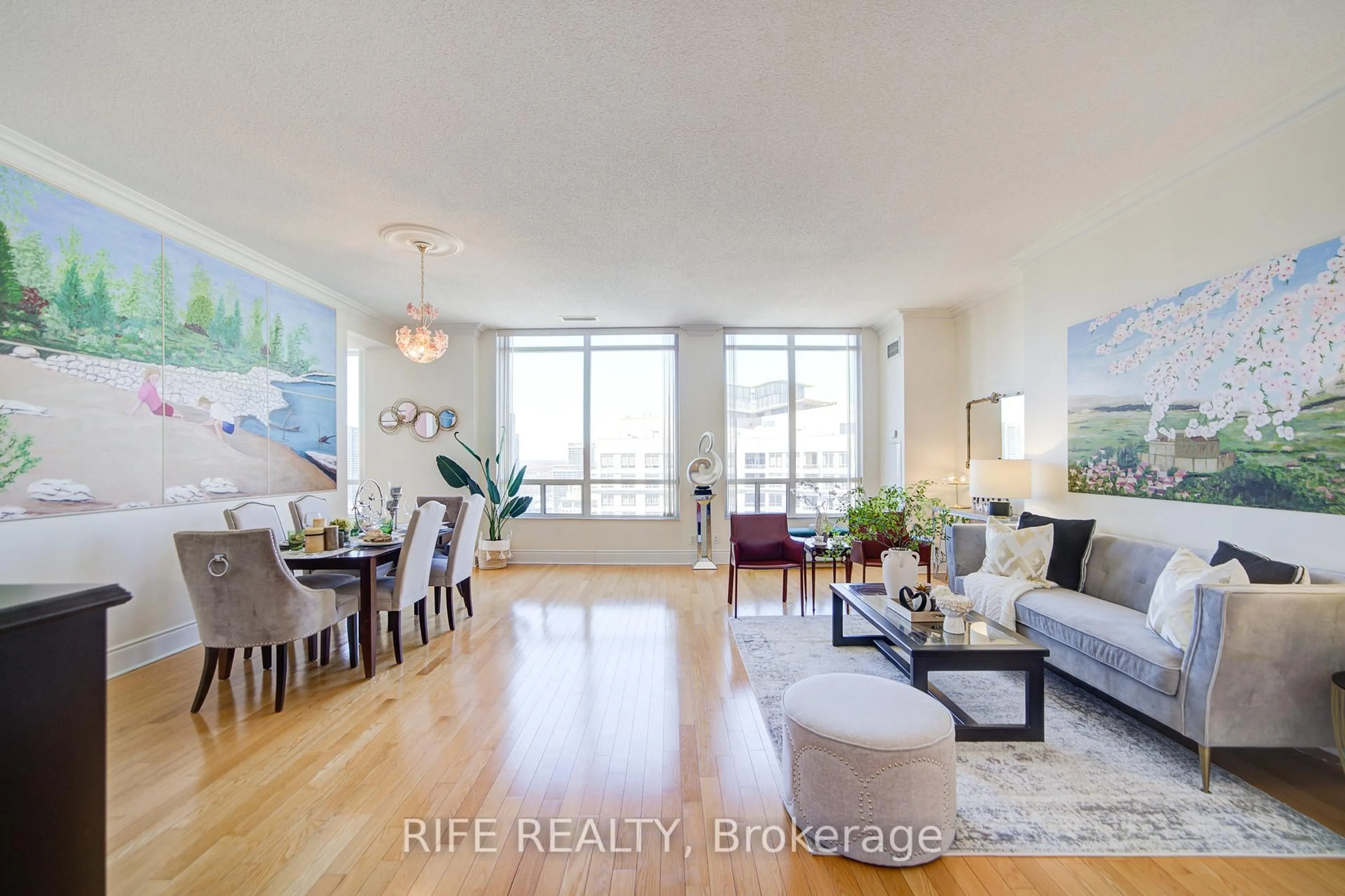 Living room with furniture, unknown for 3880 Duke Of York Blvd #GPH10, Mississauga Ontario L5B 4M7