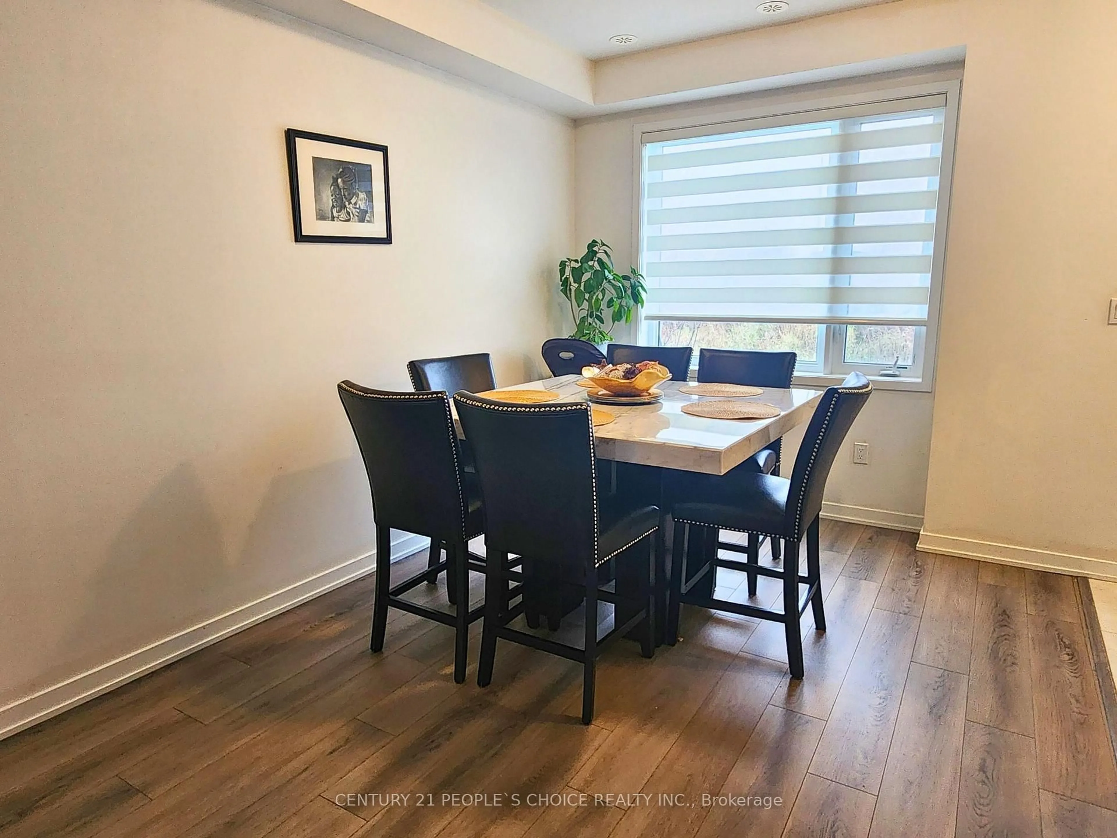 Dining room, wood/laminate floor for 44 Lambert Lane, Caledon Ontario L7E 4M4