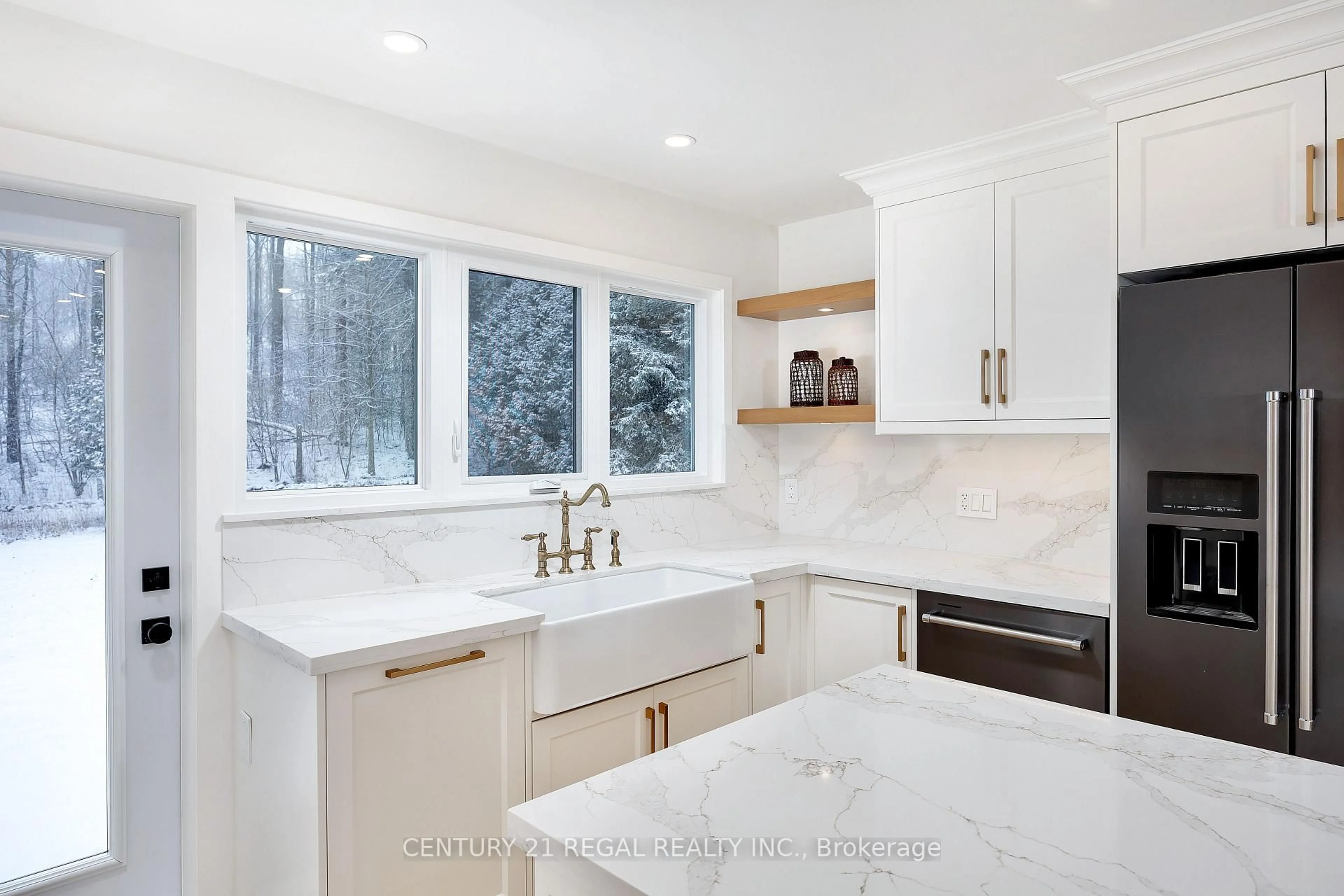 Contemporary kitchen, ceramic/tile floor for 5535 Cedar Springs Rd, Burlington Ontario L7P 0C2