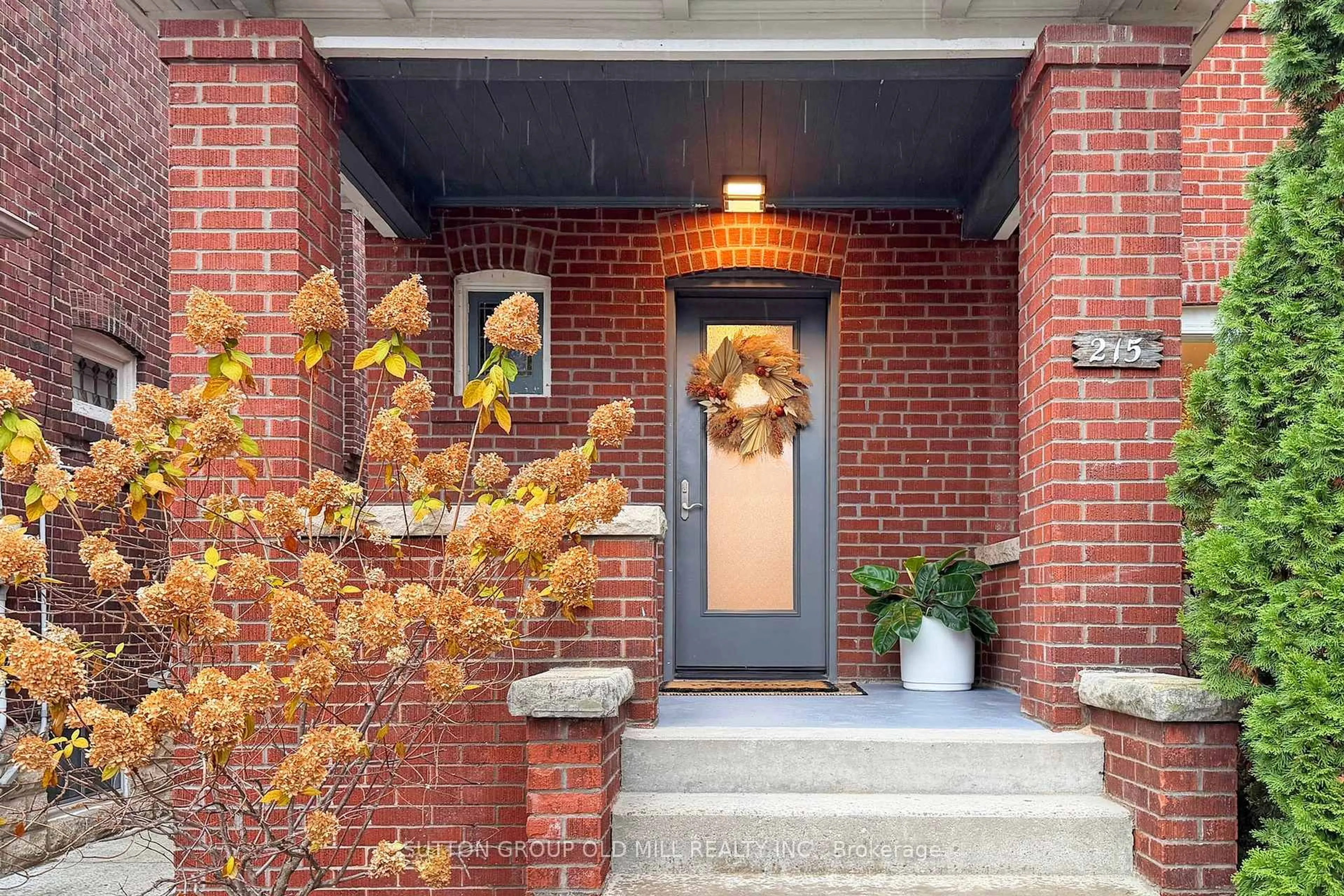Home with brick exterior material, street for 215 Humbercrest Blvd, Toronto Ontario M6S 4L5