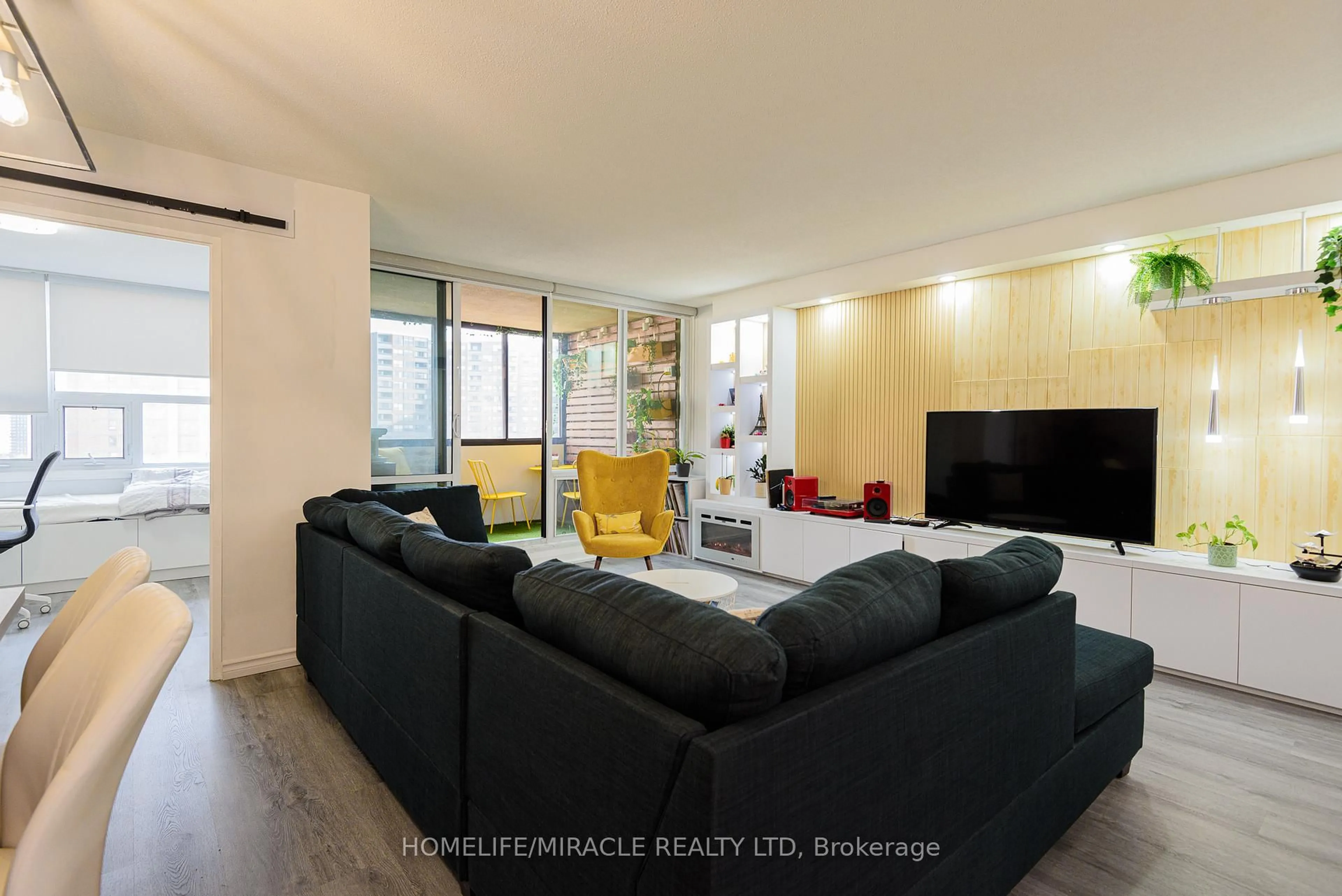 Living room with furniture, unknown for 714 The West Mall #1201, Toronto Ontario M9C 4X1