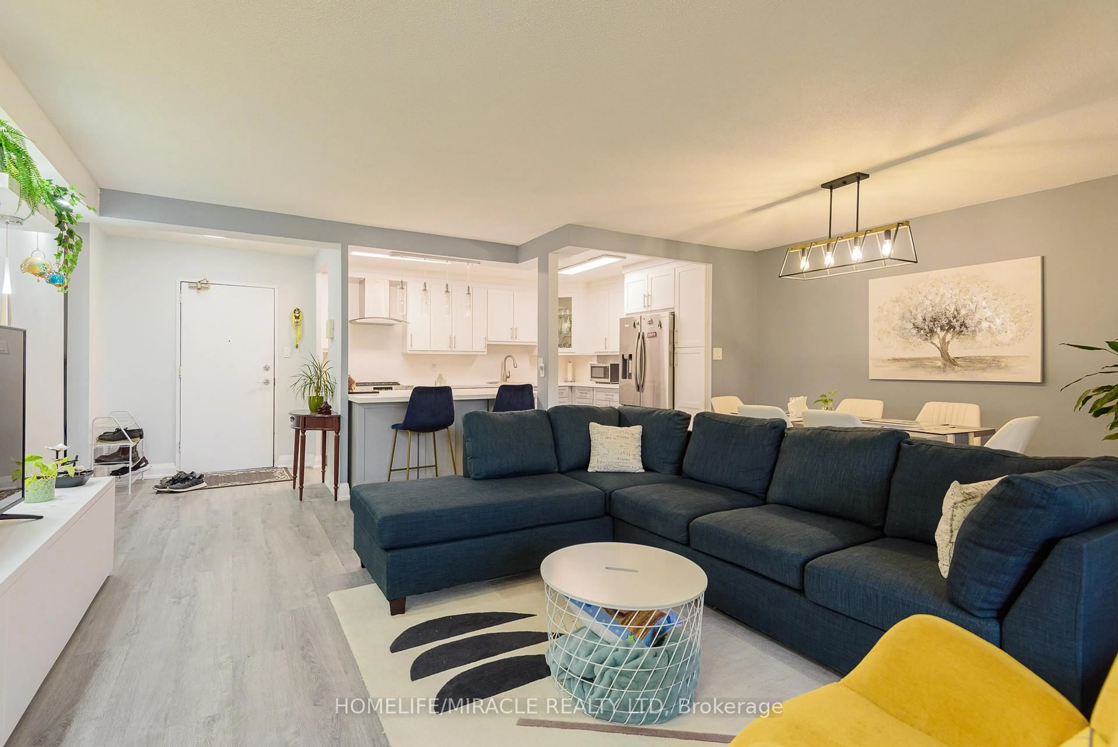 Living room with furniture, unknown for 714 The West Mall #1201, Toronto Ontario M9C 4X1