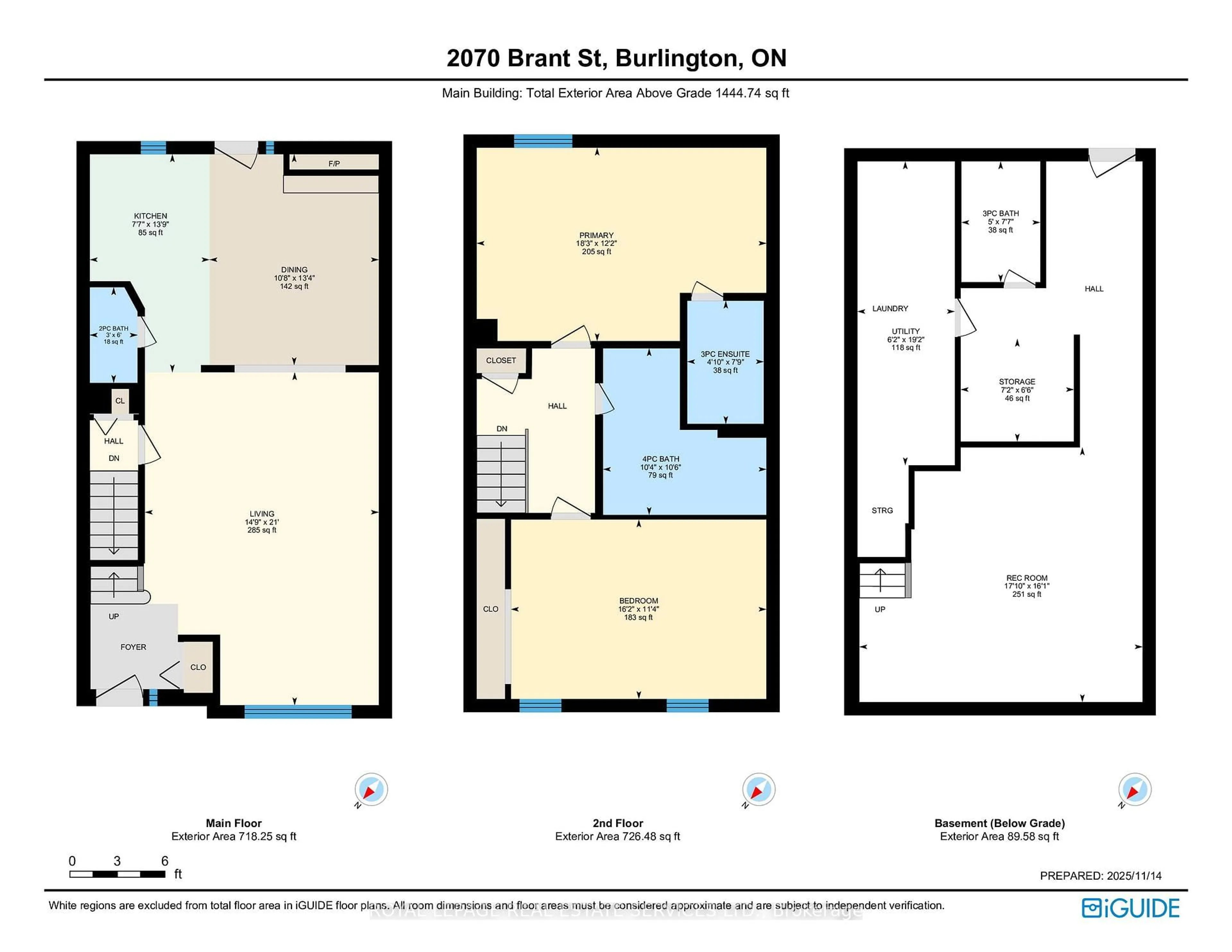 Floor plan for 2070 Brant St #4, Burlington Ontario L7P 3A6