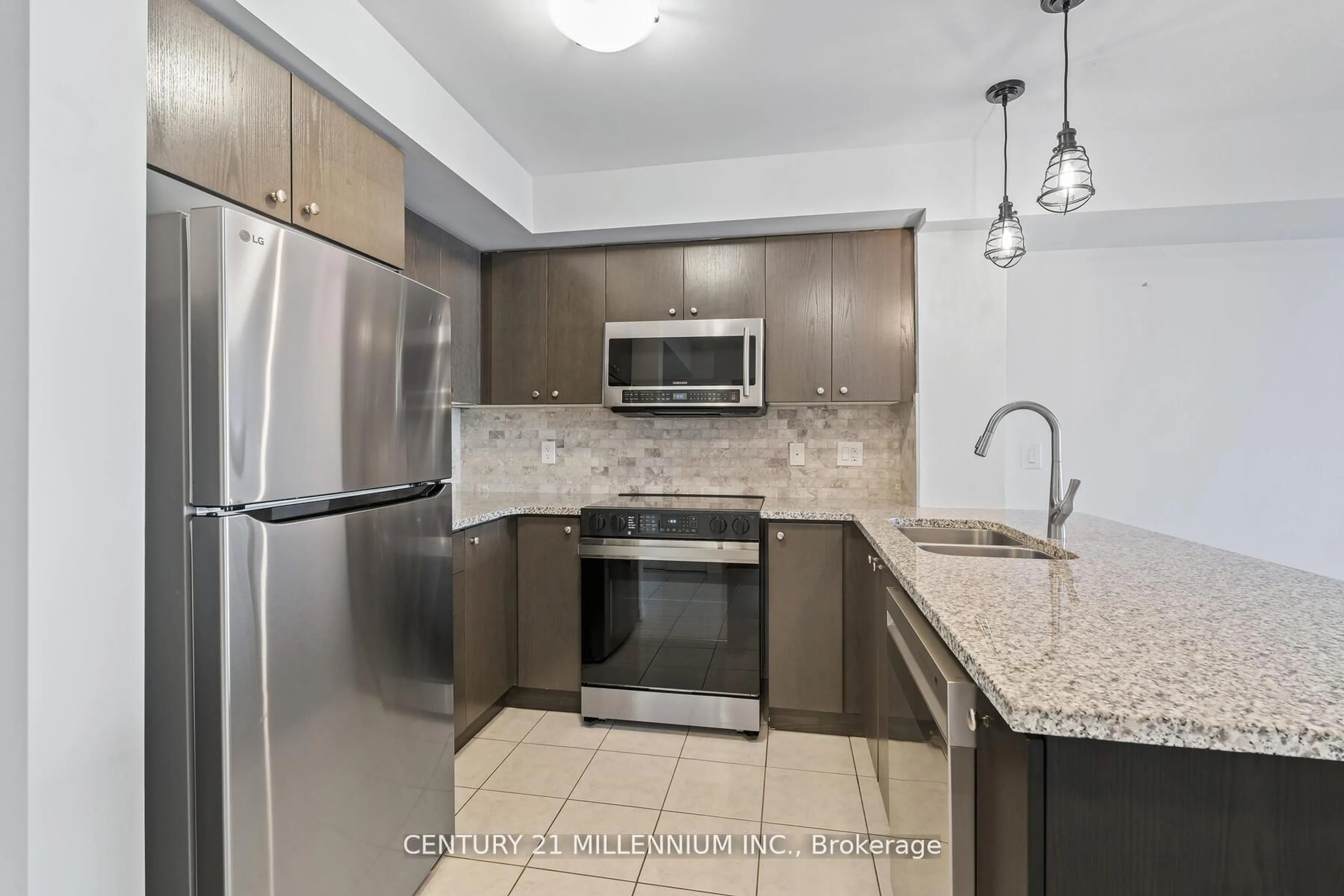 Standard kitchen, ceramic/tile floor for 1045 Nadalin Hts #111, Milton Ontario L9T 8R5
