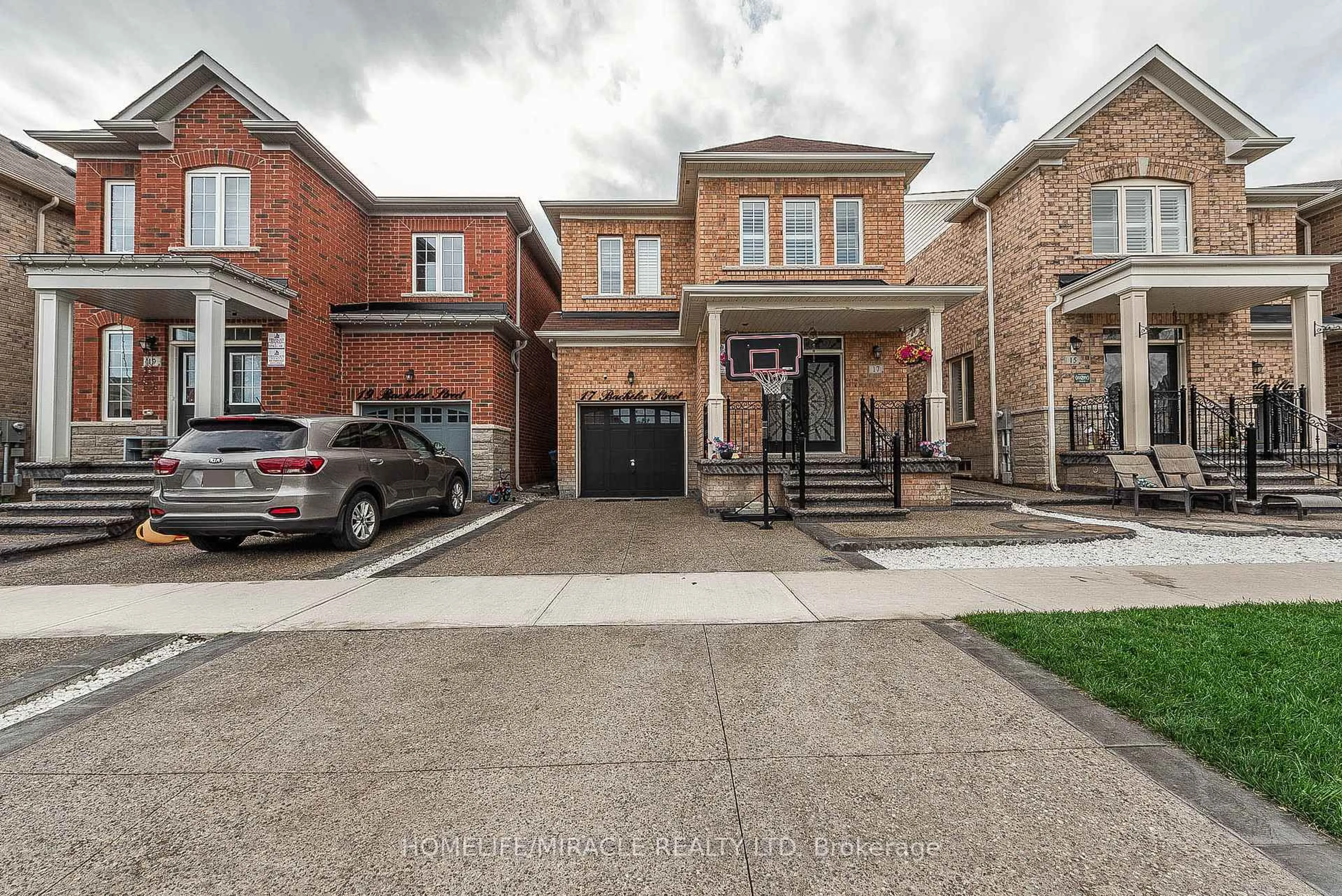 Home with brick exterior material, street for 17 Bachelor St, Brampton Ontario L7A 5B1