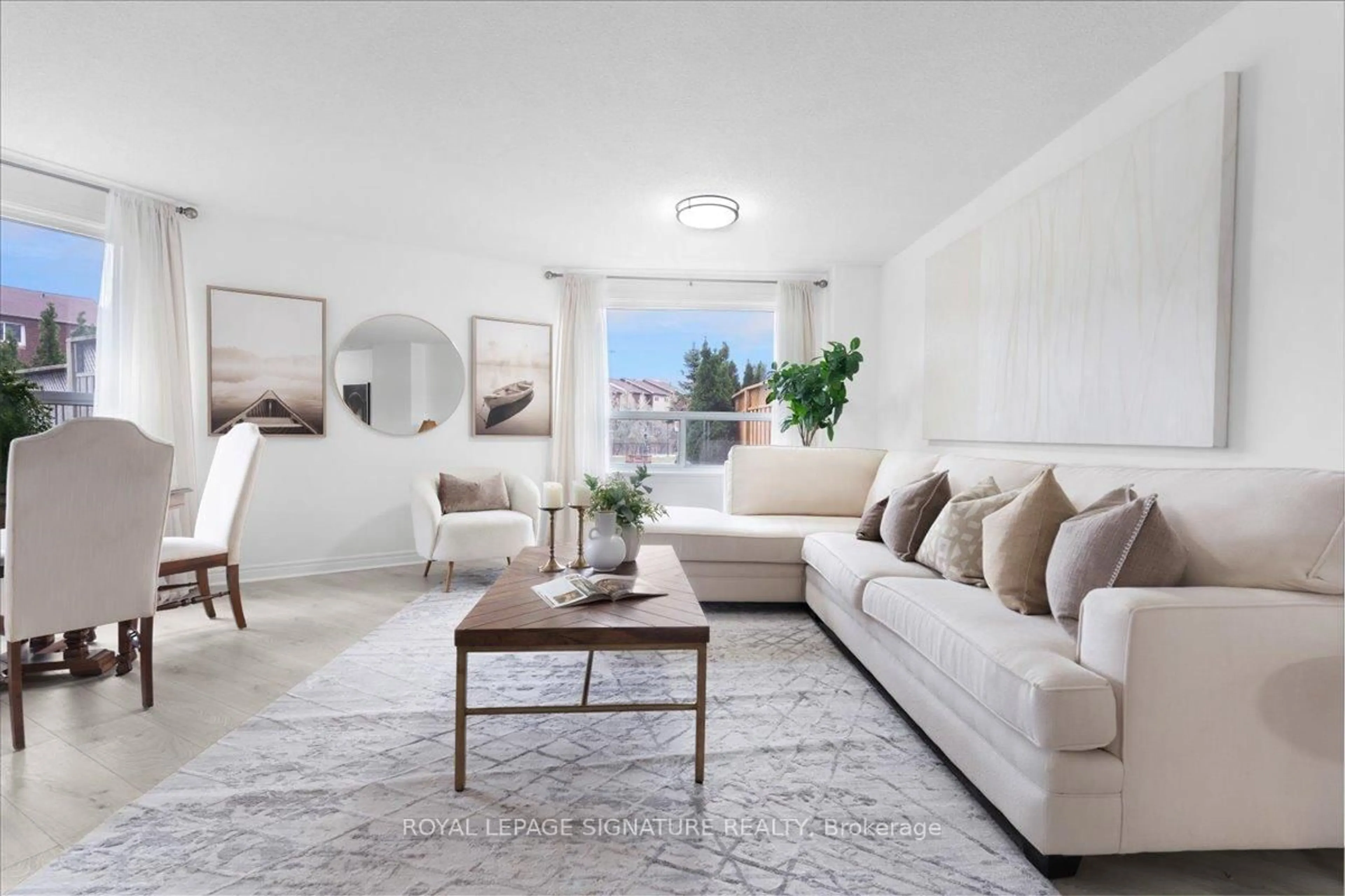 Living room with furniture, unknown for 475 The West Mall #108, Toronto Ontario M9C 4Z3