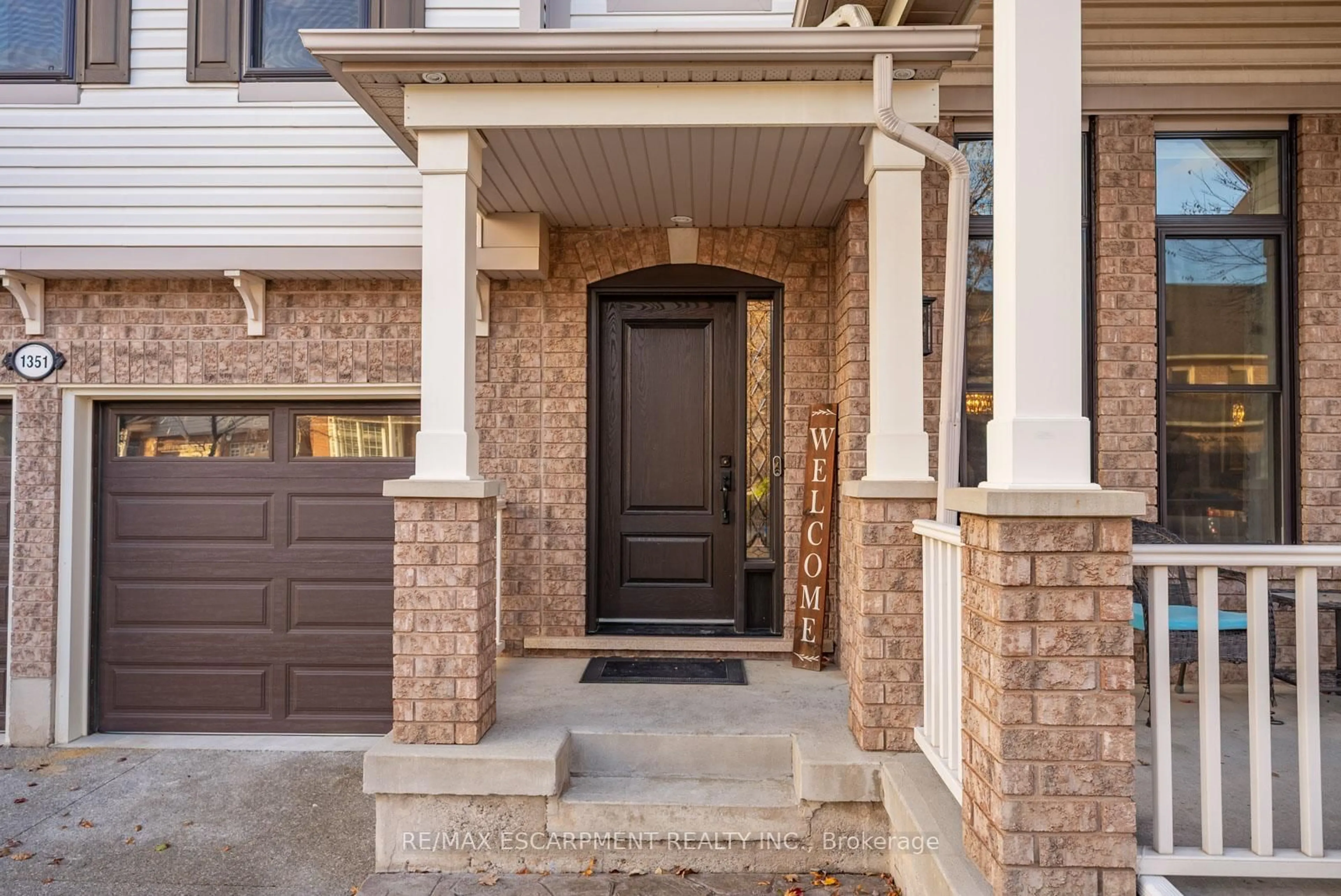 Home with brick exterior material, street for 1351 McGuffin Gate, Milton Ontario L9T 6M3